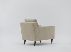 Lounge Chair with Fluted Rosewood Legs by Edward Wormley for Dunbar