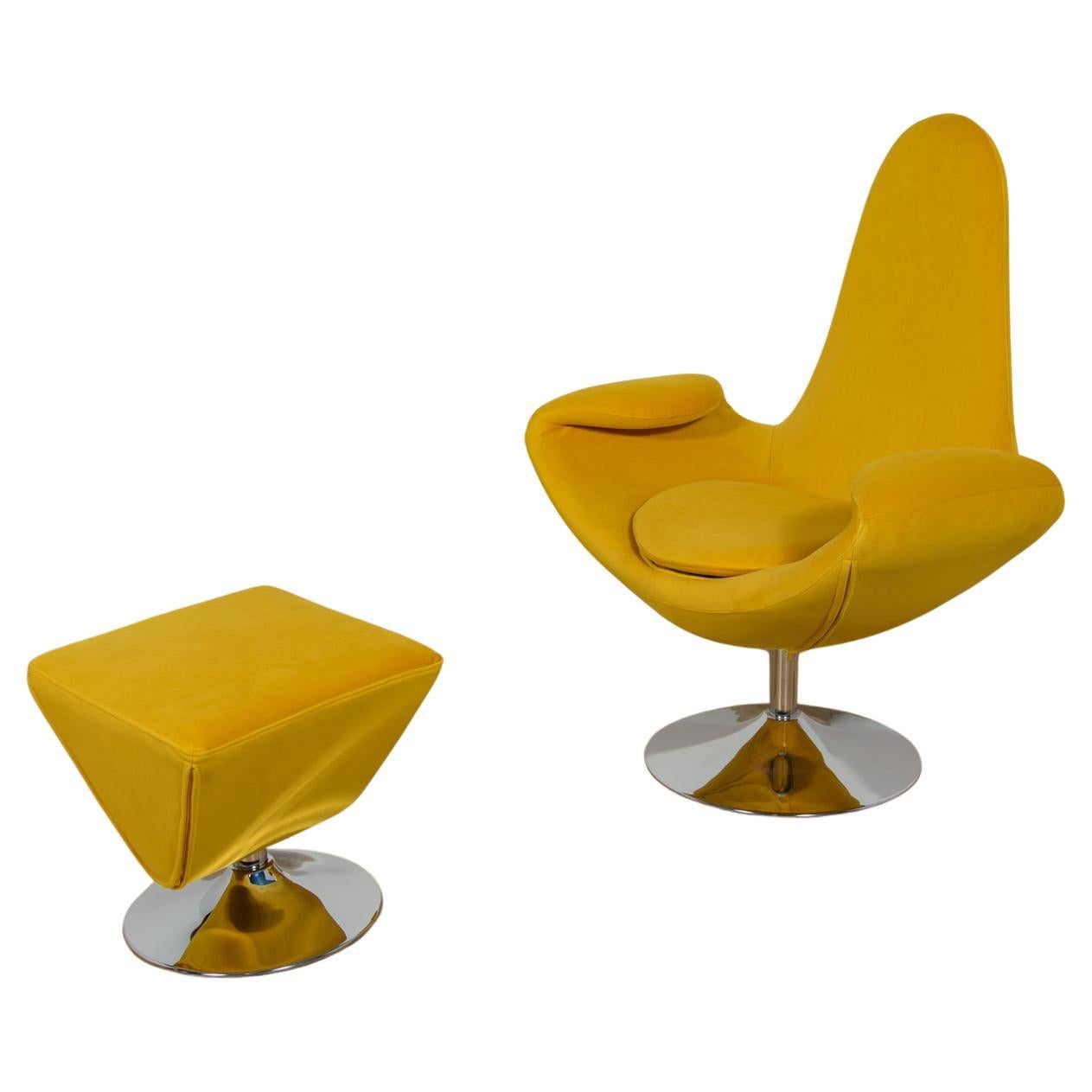 Lounge chair with footrest, MayFame, Denmark, 2000s