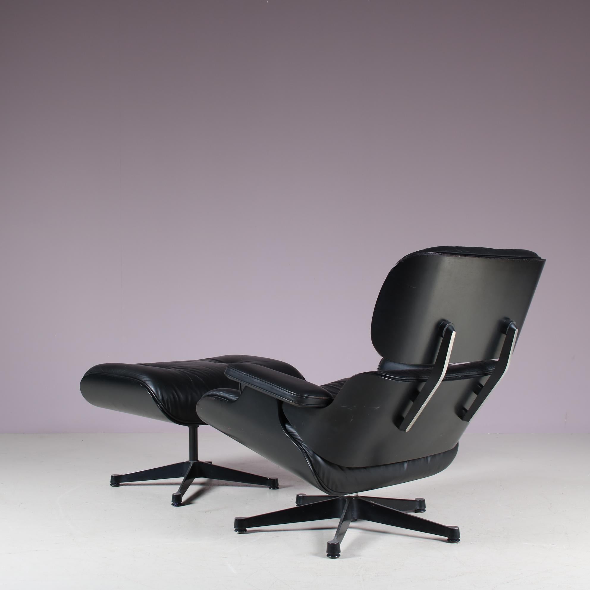 Lounge Chair with Ottoman by Charles & Ray Eames for Vitra, Germany 1980 1