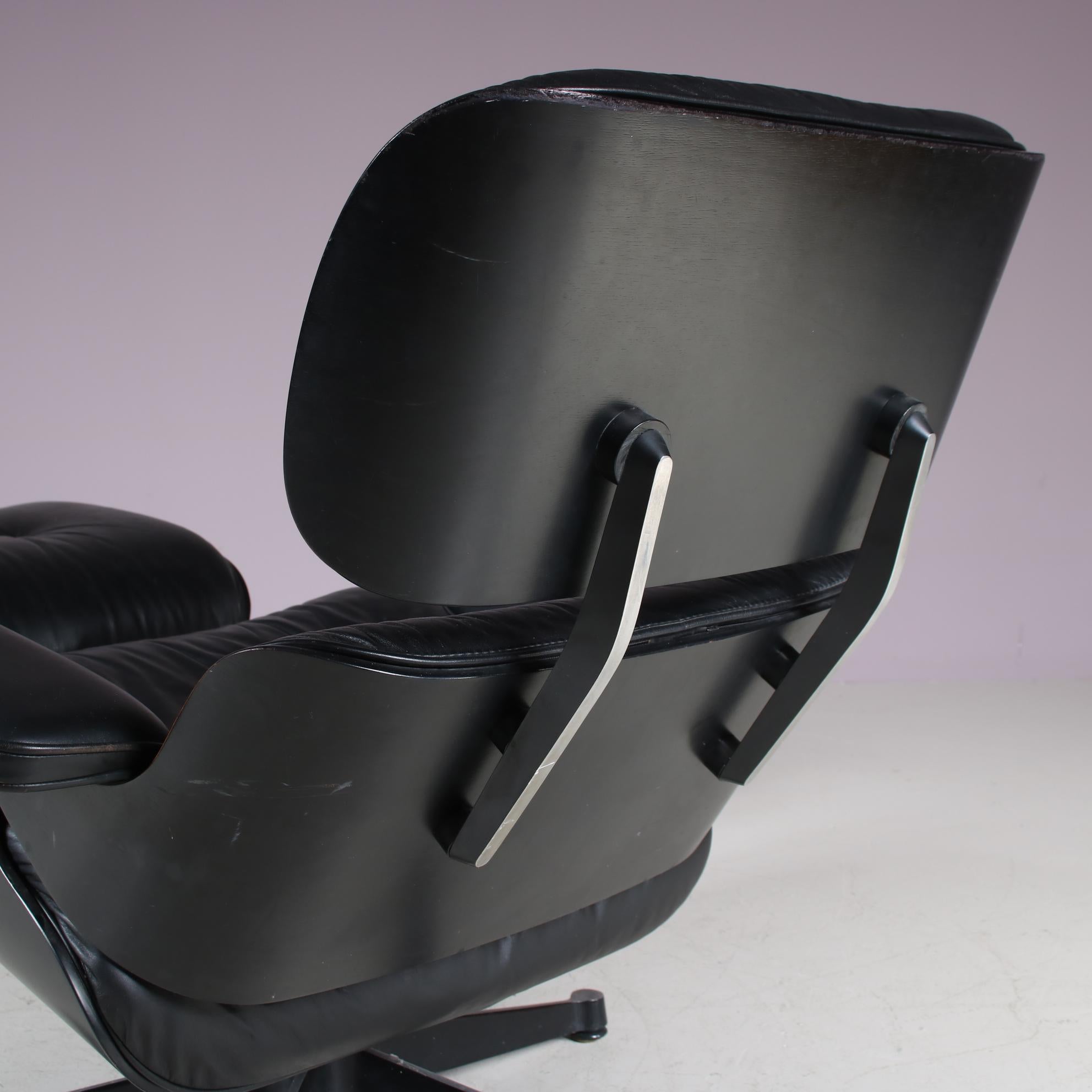 Lounge Chair with Ottoman by Charles & Ray Eames for Vitra, Germany 1980 2