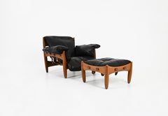 Lounge chair with Ottoman "Sheriff" by Sergio Rodrigues for ISA Bergamo, 1960s