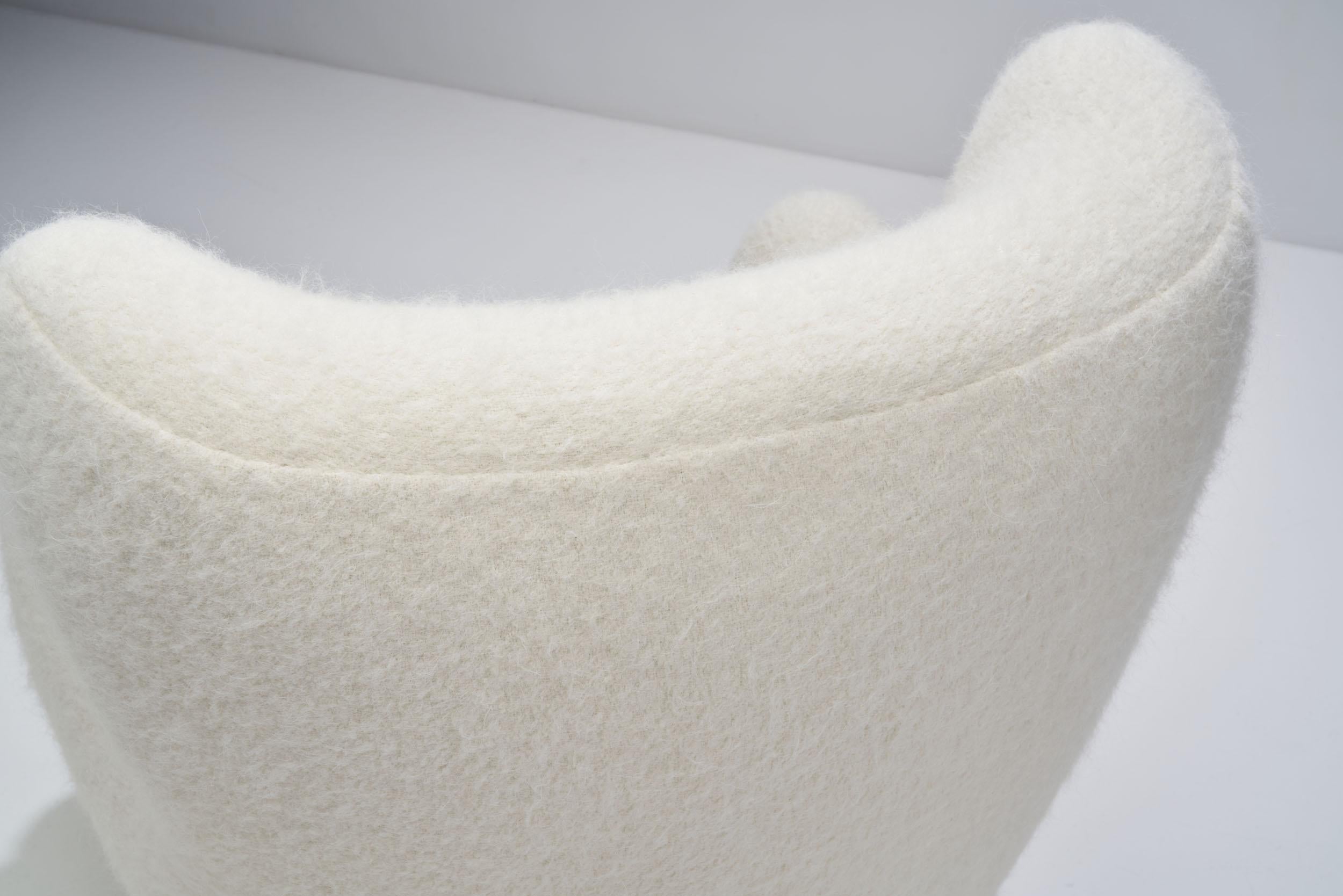 Lounge Chair with Ottomans by Danish Cabinetmaker, Denmark, 1960s 6