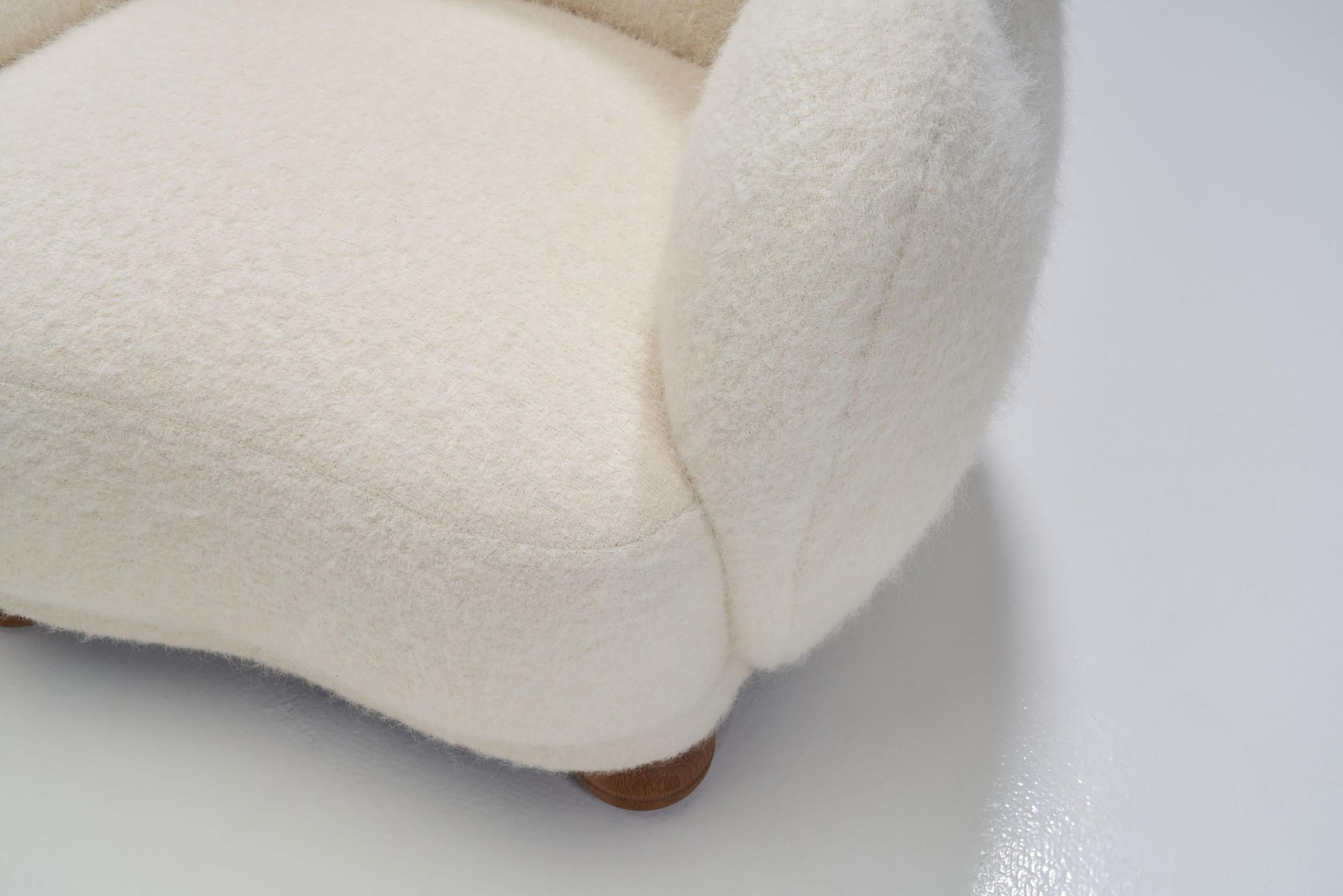 Lounge Chair with Ottomans by Danish Cabinetmaker, Denmark, 1960s 10