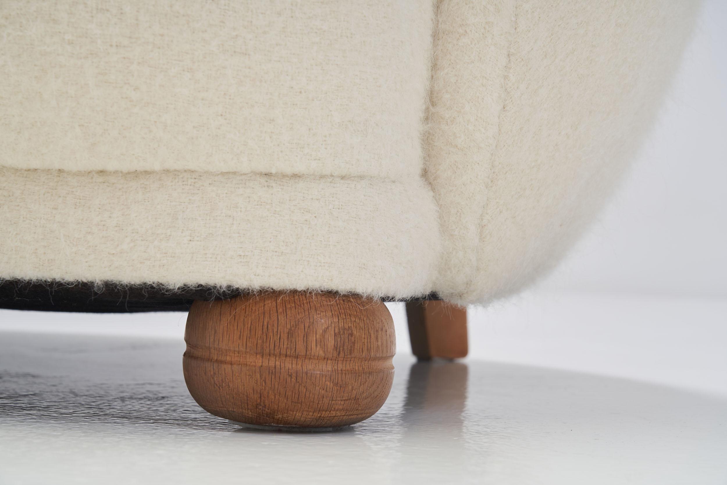 Lounge Chair with Ottomans by Danish Cabinetmaker, Denmark, 1960s 11