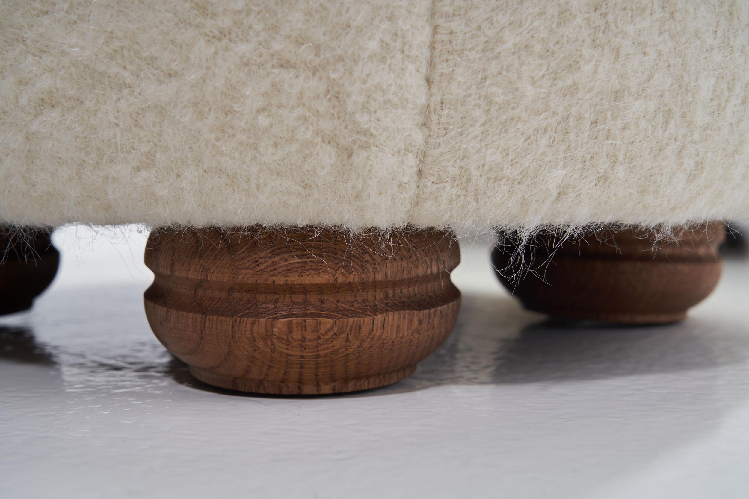 Lounge Chair with Ottomans by Danish Cabinetmaker, Denmark, 1960s 12