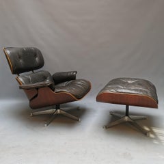 Lounge Chair with pouf, Charles e Ray Eames, Knoll