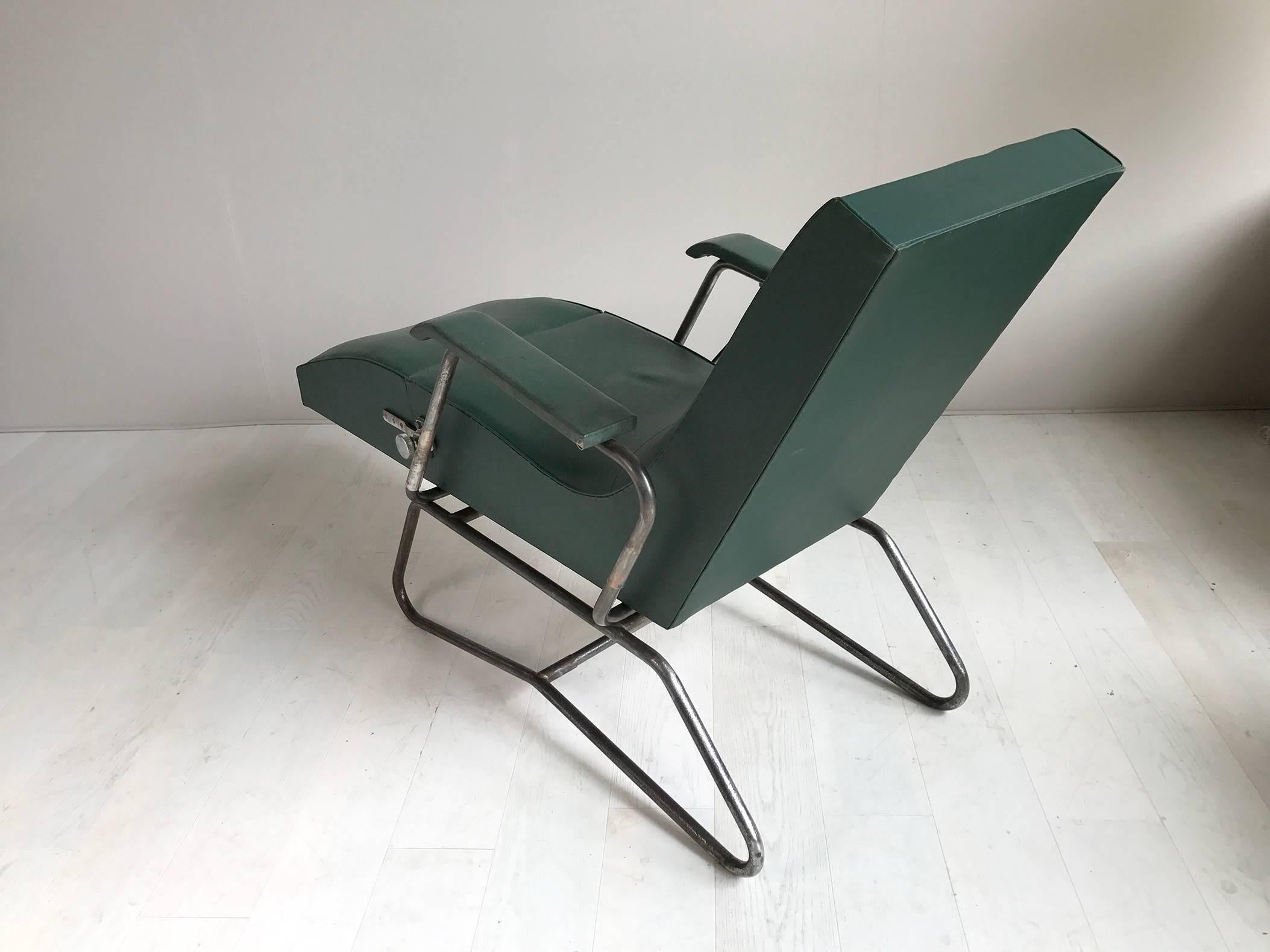 Lounge Chair with System, Dupré-Perrin / Maurice Barret, France, 1930 3