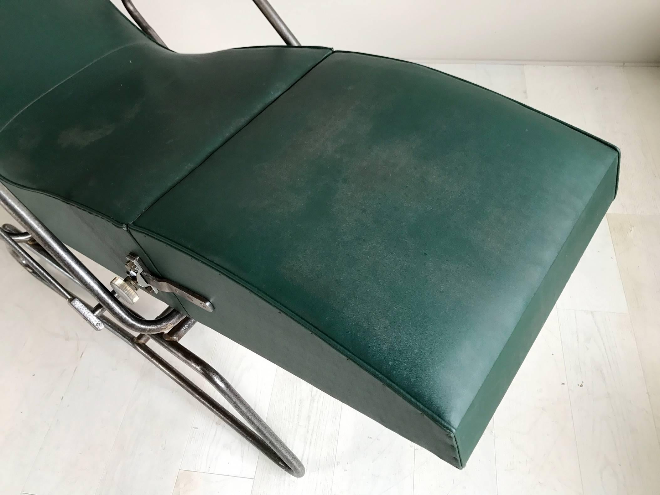 Lounge Chair with System, Dupré-Perrin / Maurice Barret, France, 1930 In Good Condition In Catonvielle, FR