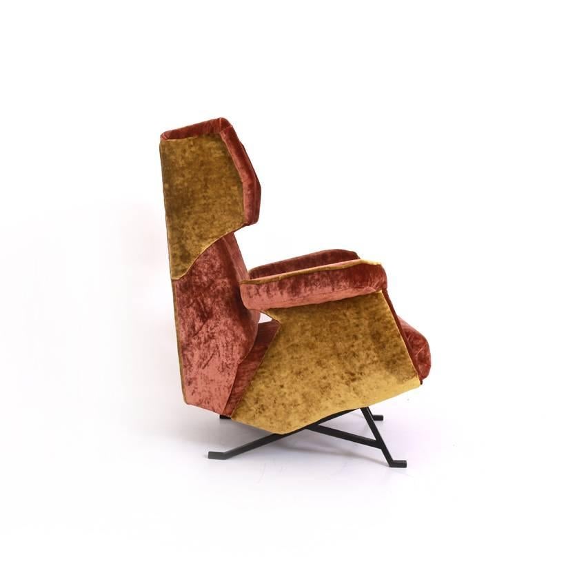 Italian Lounge Chair, Italy, Mid-20th Century For Sale