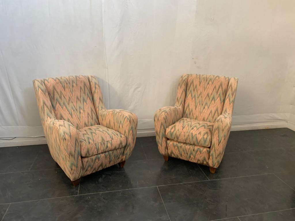 Metà XX secolo Sedie da salotto, anni '40, set di 2 in vendita