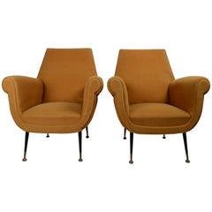 Lounge Chairs, 4 Pieces Available, Italy, 1950s