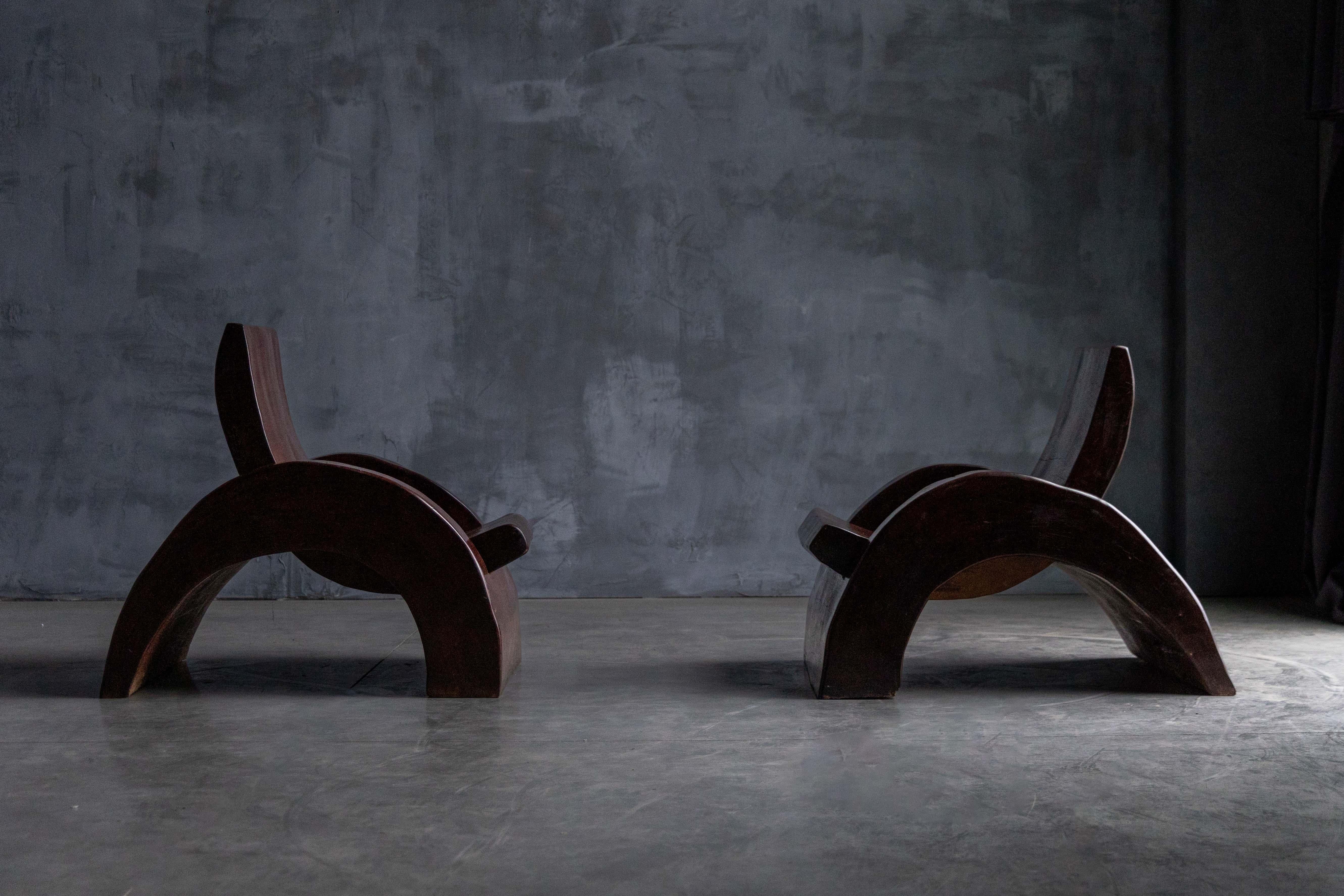 Lounge Chairs and Coffee Table by José Zanine Caldas, Brazil, 1970s For Sale 4