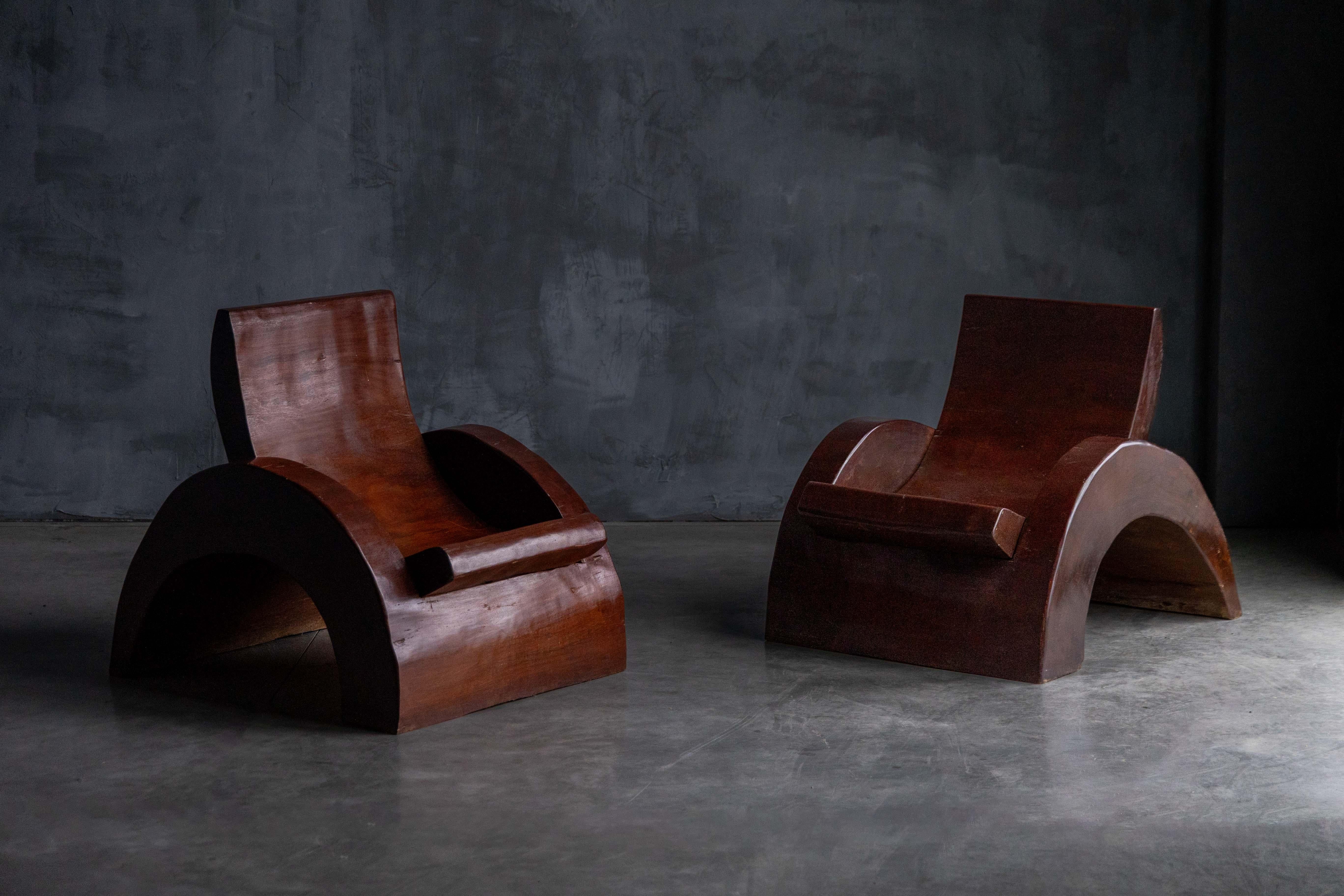 Lounge Chairs and Coffee Table by José Zanine Caldas, Brazil, 1970s For Sale 2