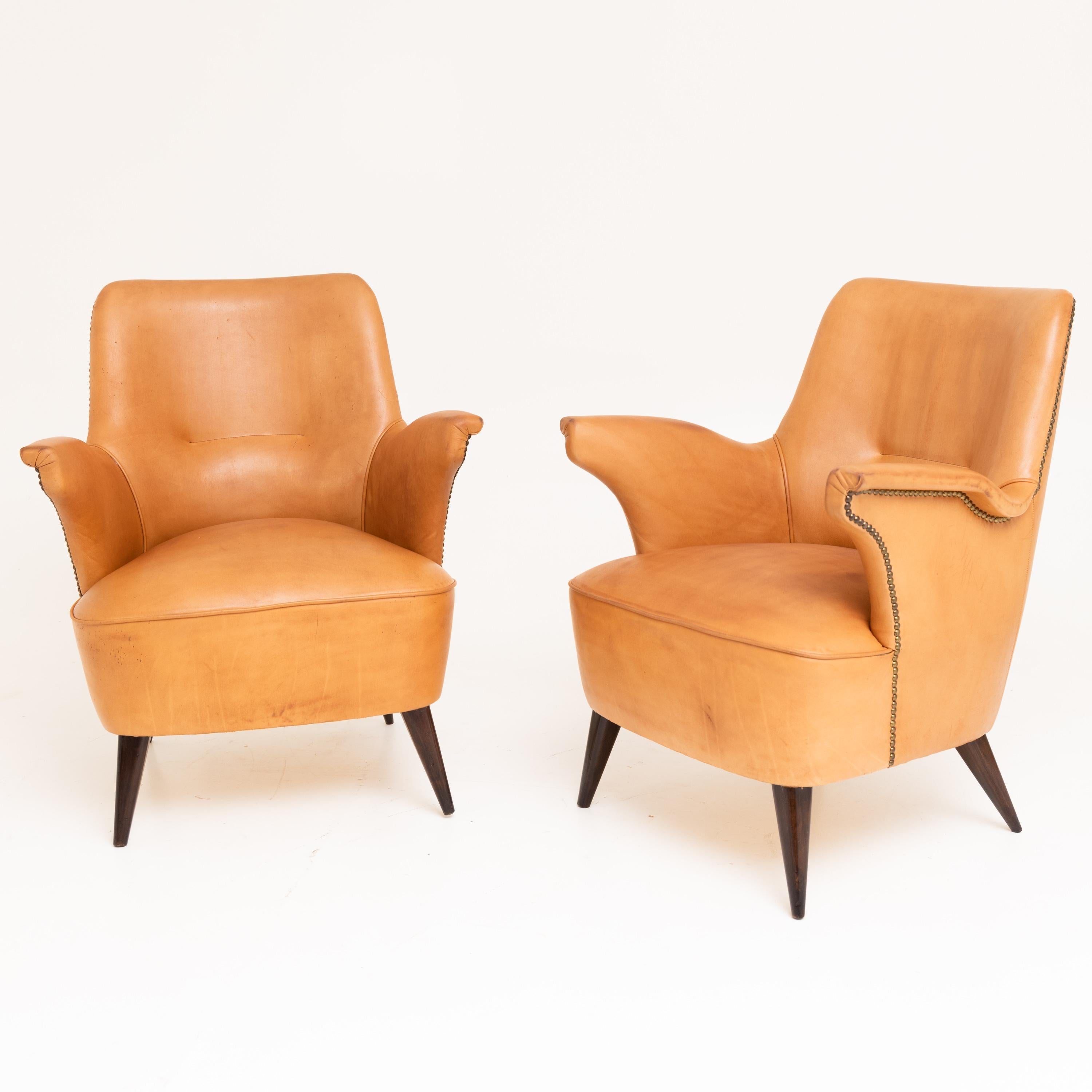 Mid-Century Modern Lounge Chairs, Attributed to Giovanni 'Nino' Zoncada, Italy, 1950s