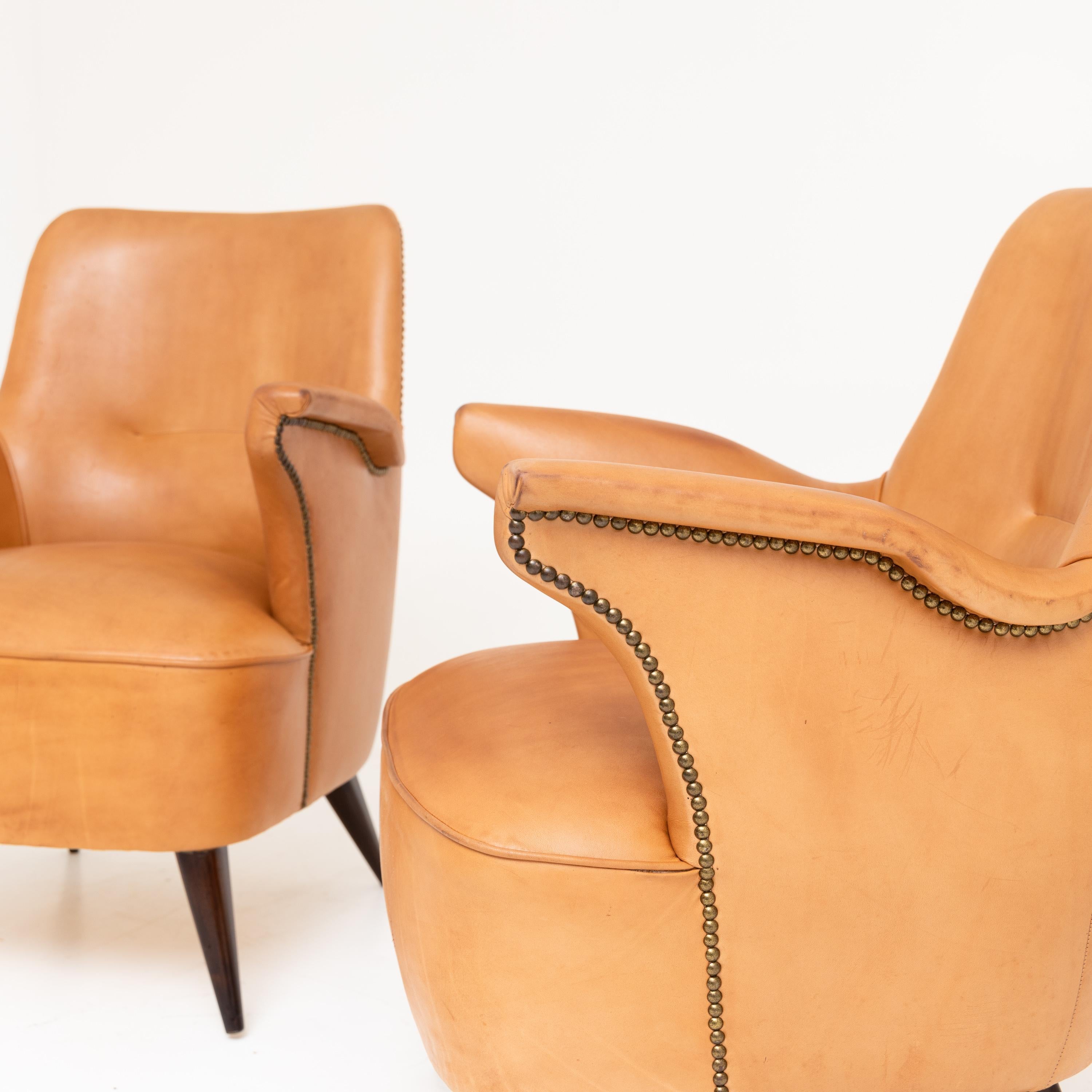 Lounge Chairs, Attributed to Giovanni 'Nino' Zoncada, Italy, 1950s In Good Condition In Greding, DE