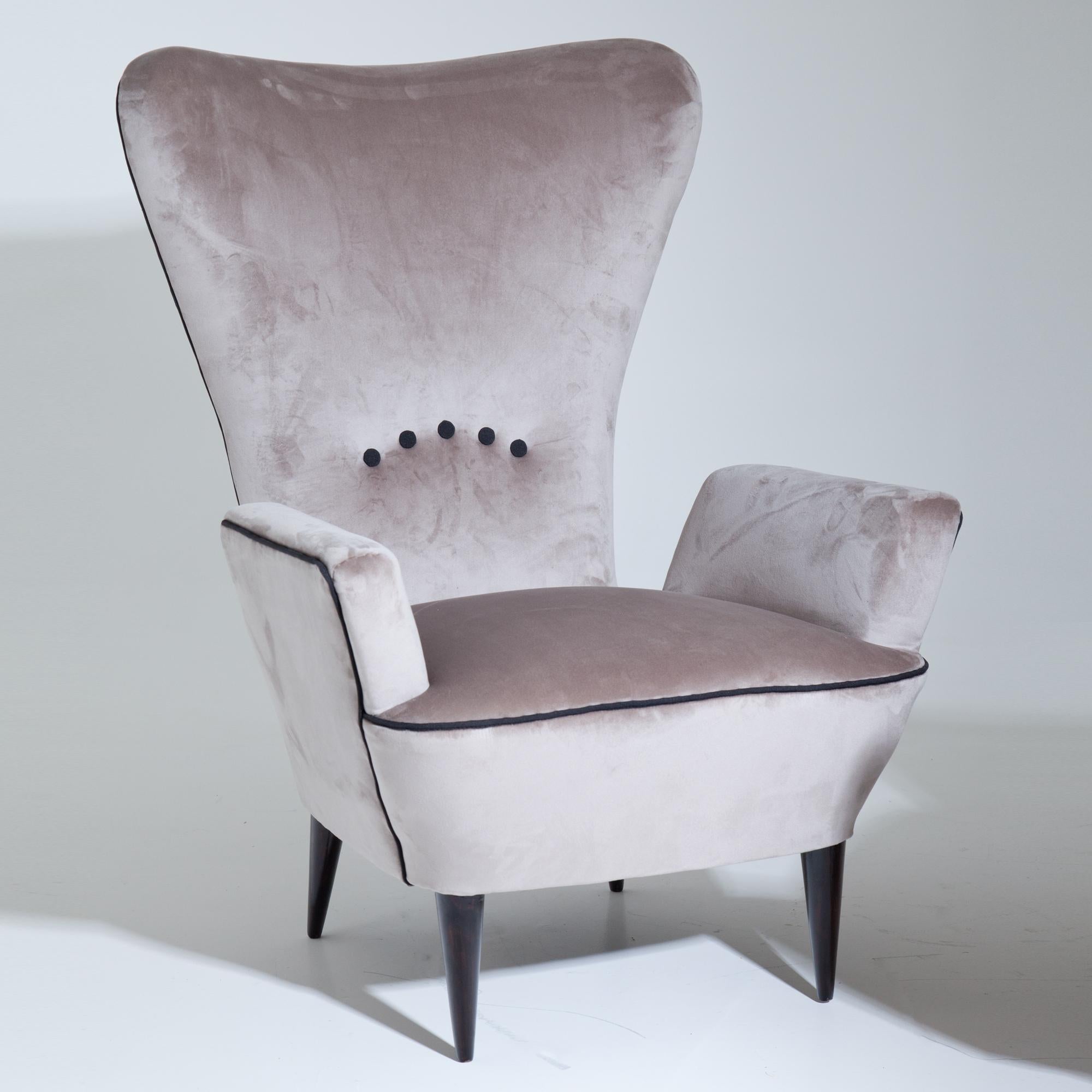 Lounge Chairs, Attributed to Paolo Buffa, Italy, Mid-20th Century 4
