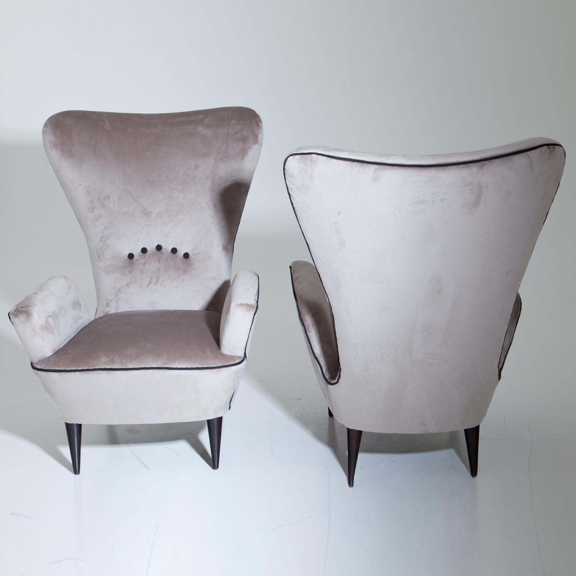 Lounge Chairs, Attributed to Paolo Buffa, Italy, Mid-20th Century In Good Condition In Greding, DE