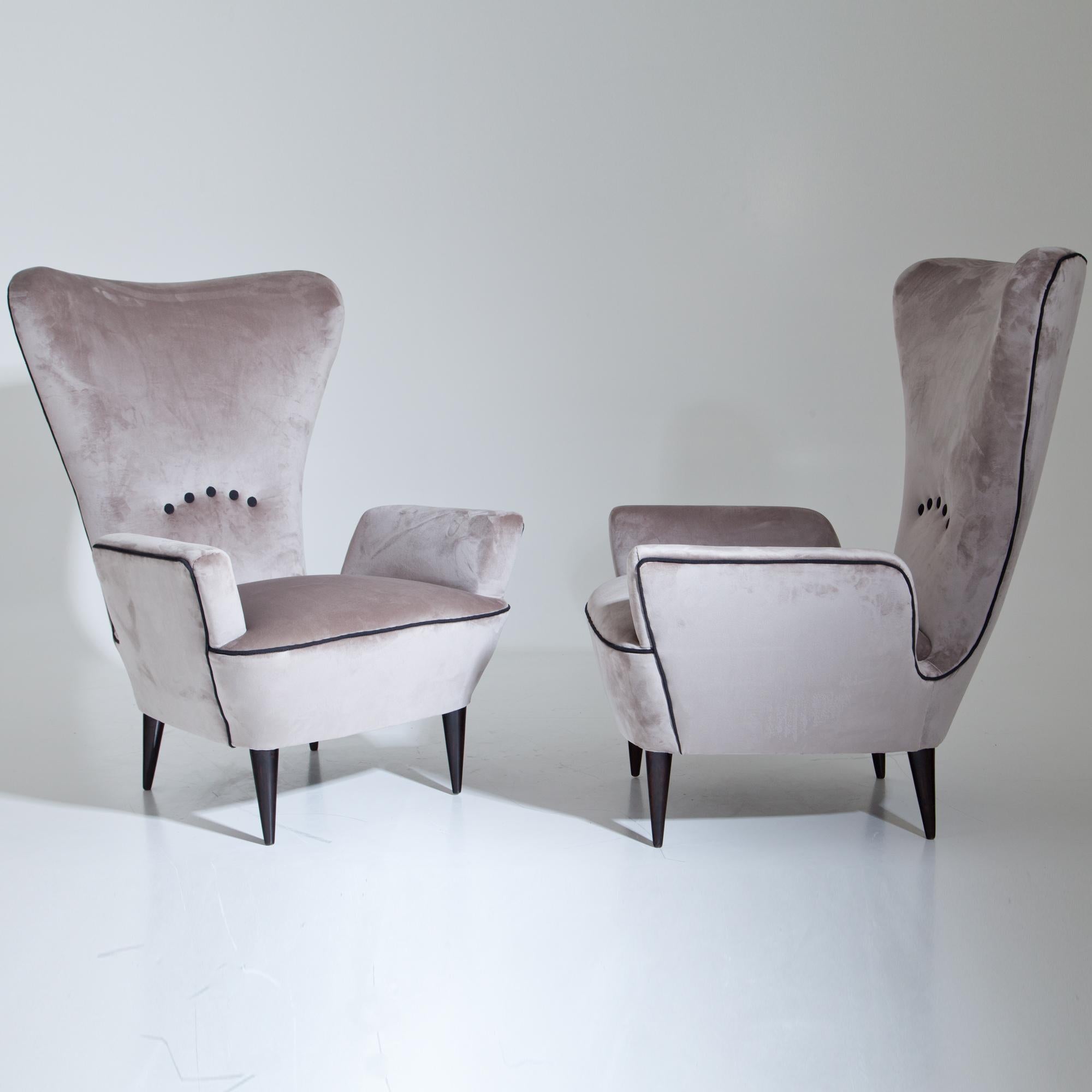 Lounge Chairs, Attributed to Paolo Buffa, Italy, Mid-20th Century 2