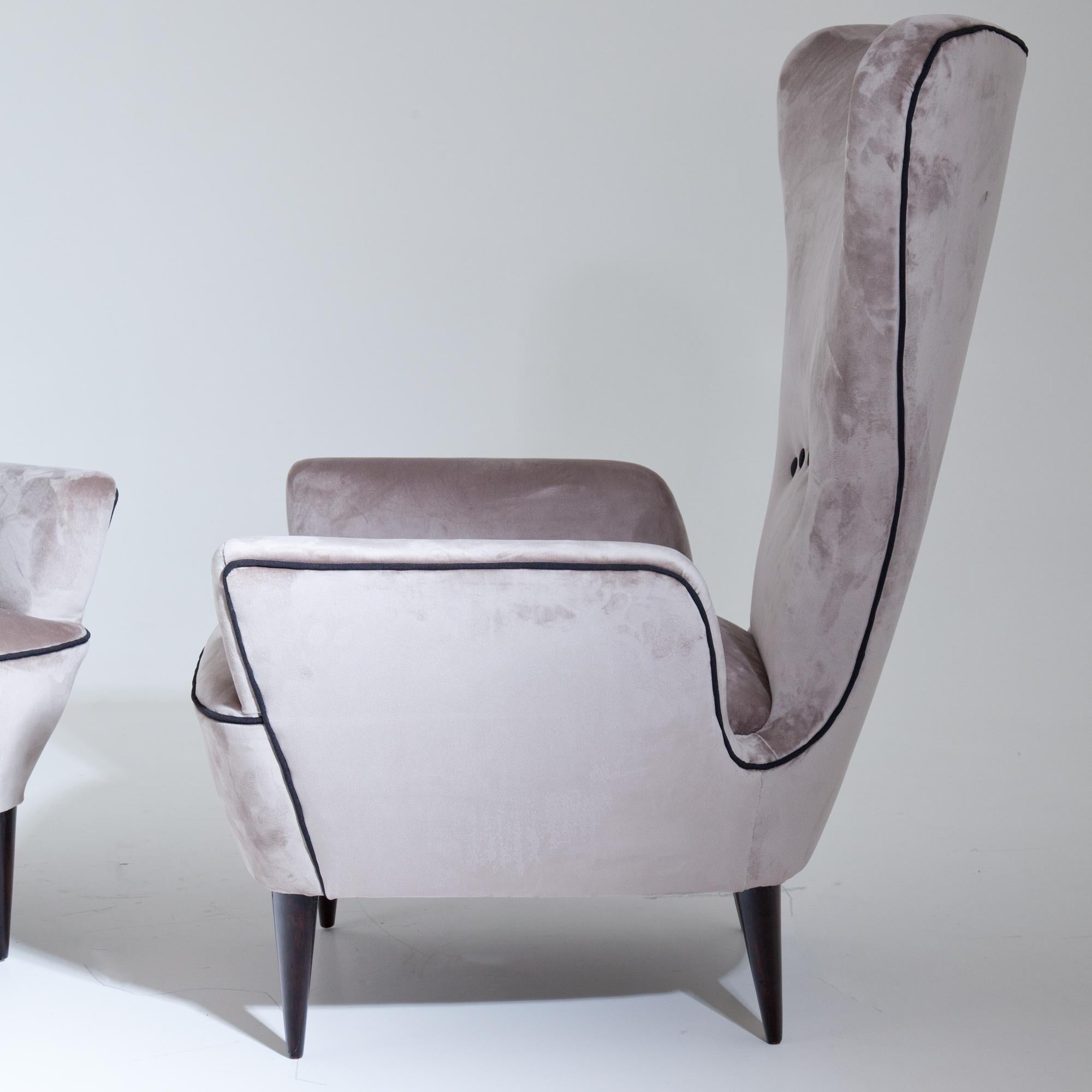 Lounge Chairs, Attributed to Paolo Buffa, Italy, Mid-20th Century 3