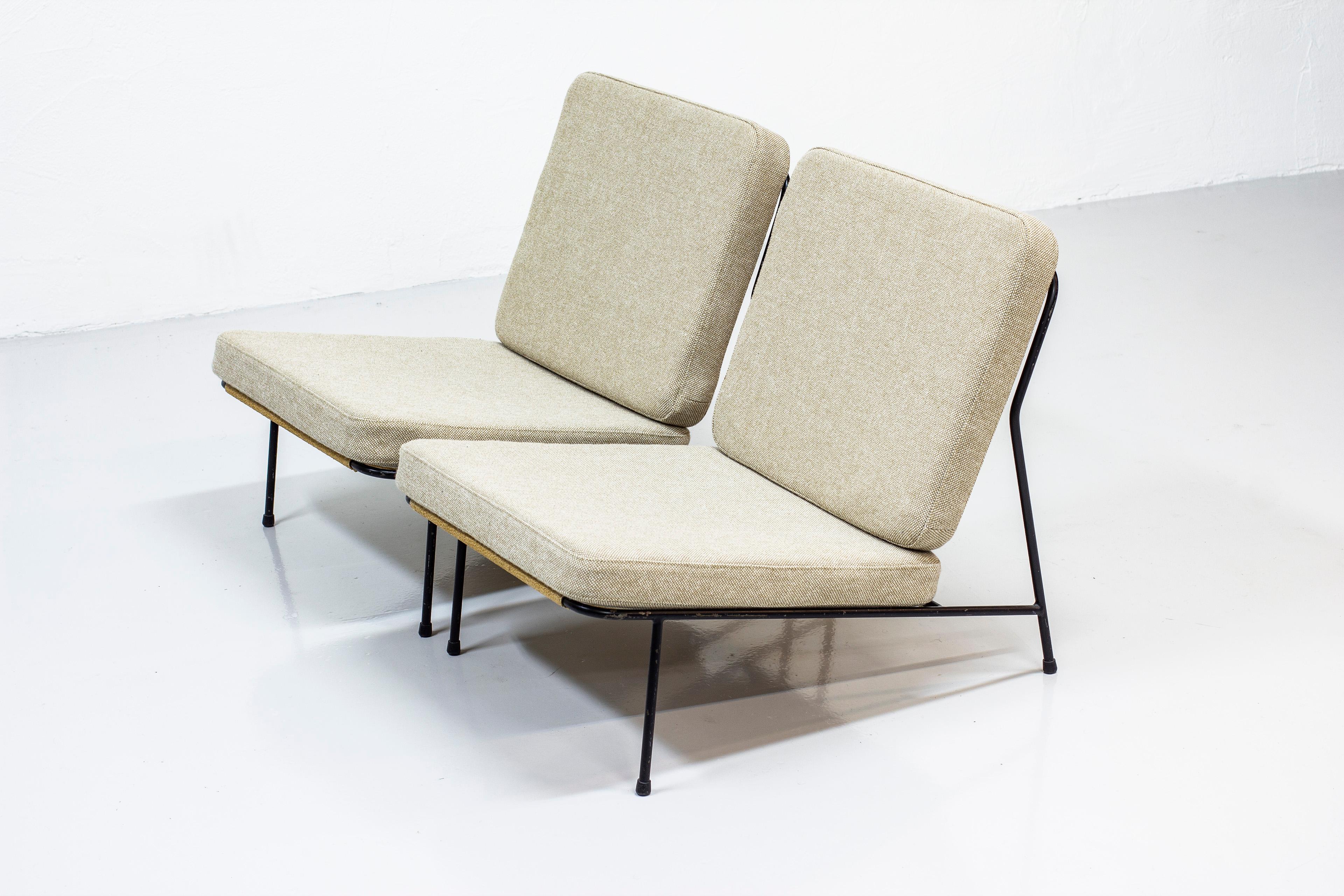 Scandinavian Modern Lounge Chairs by Alf Svensson for Ljungs Industrier, Sweden, Midcentury, 1950s For Sale