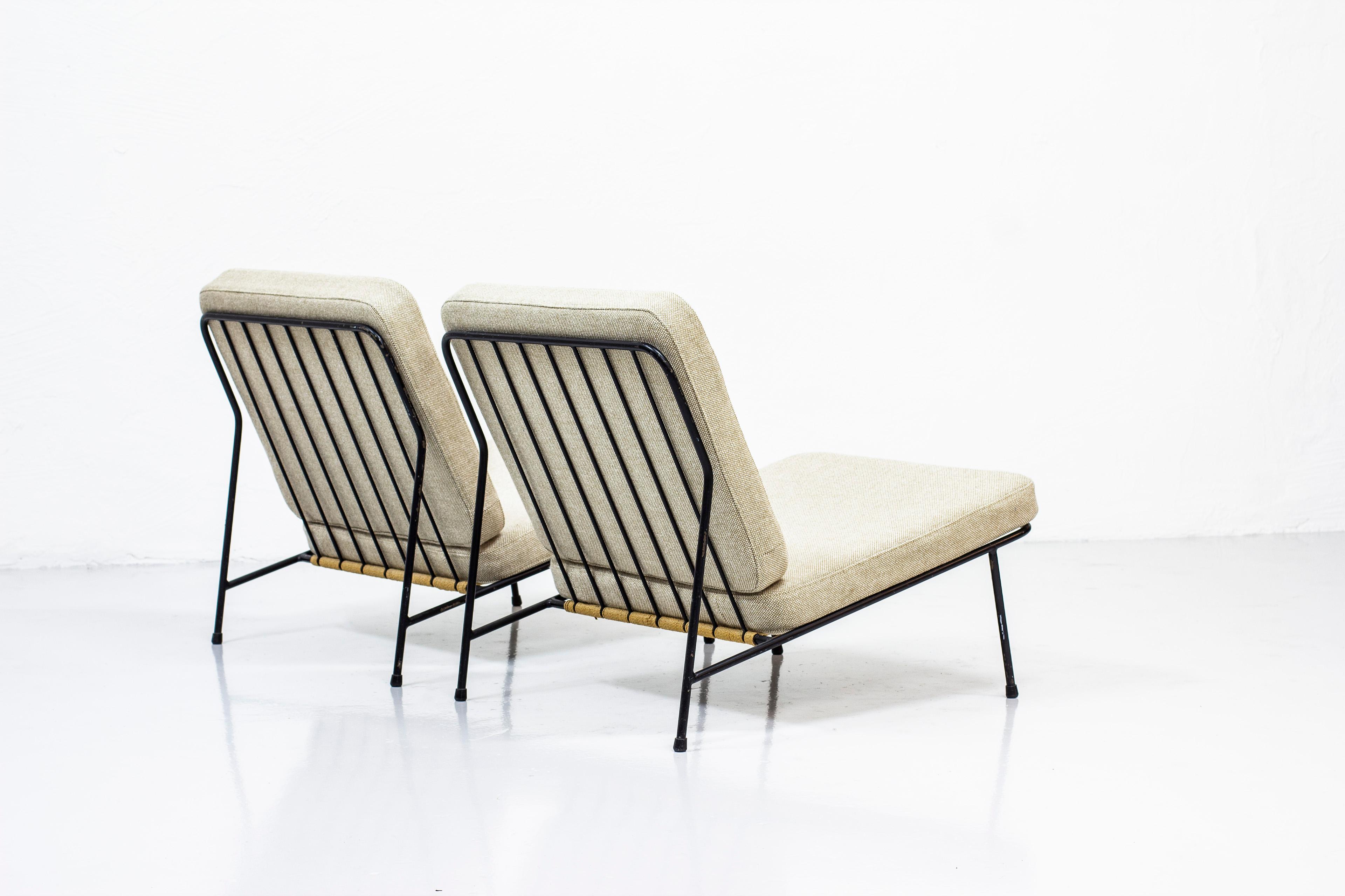 Swedish Lounge Chairs by Alf Svensson for Ljungs Industrier, Sweden, Midcentury, 1950s For Sale