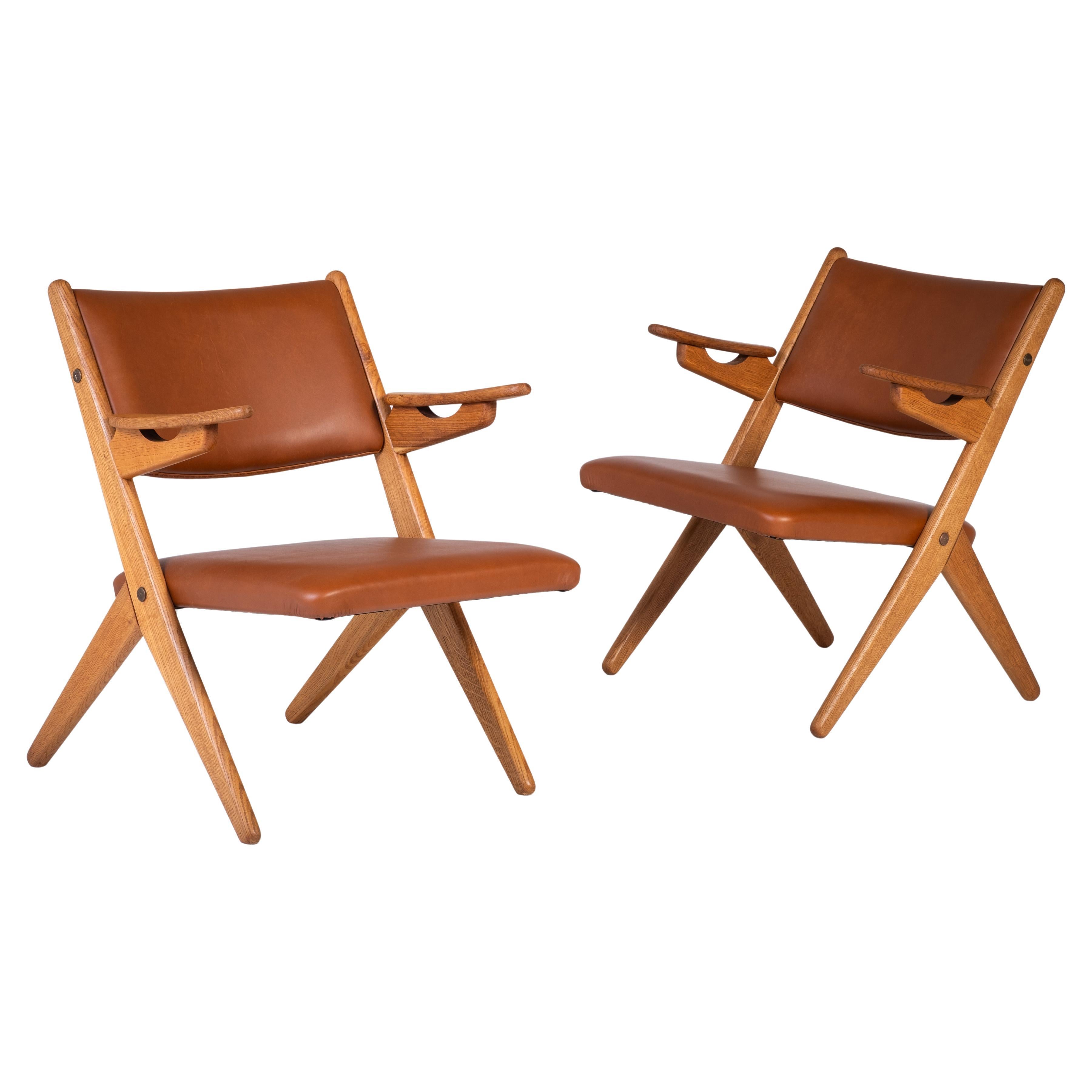 Lounge Chairs by Arne Hovmand Olsen, 1970s, Danish design