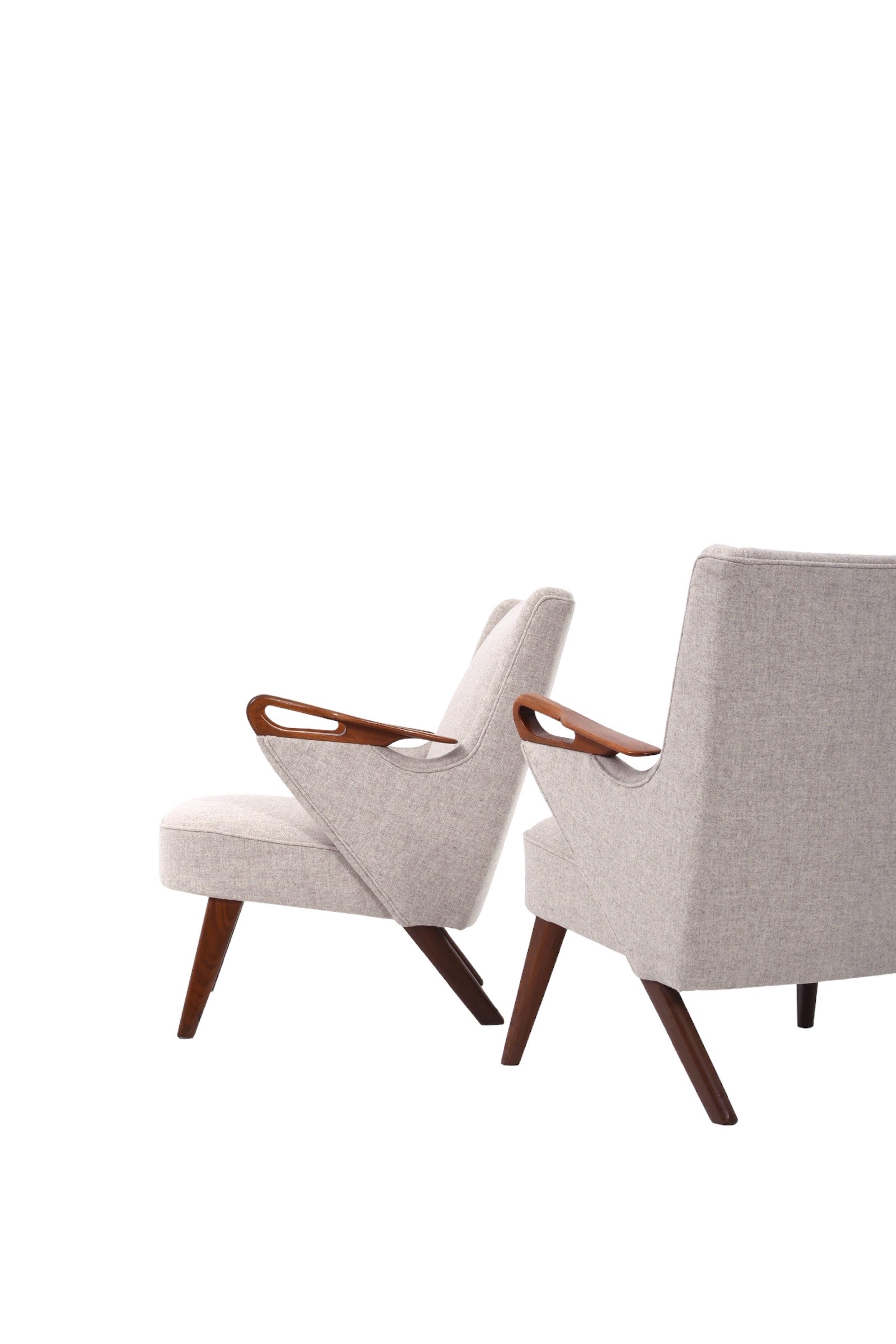 Lounge Chairs by Chresten Findahl Brodersen for Findahl Møbelfabrik, Set of 2 For Sale 1
