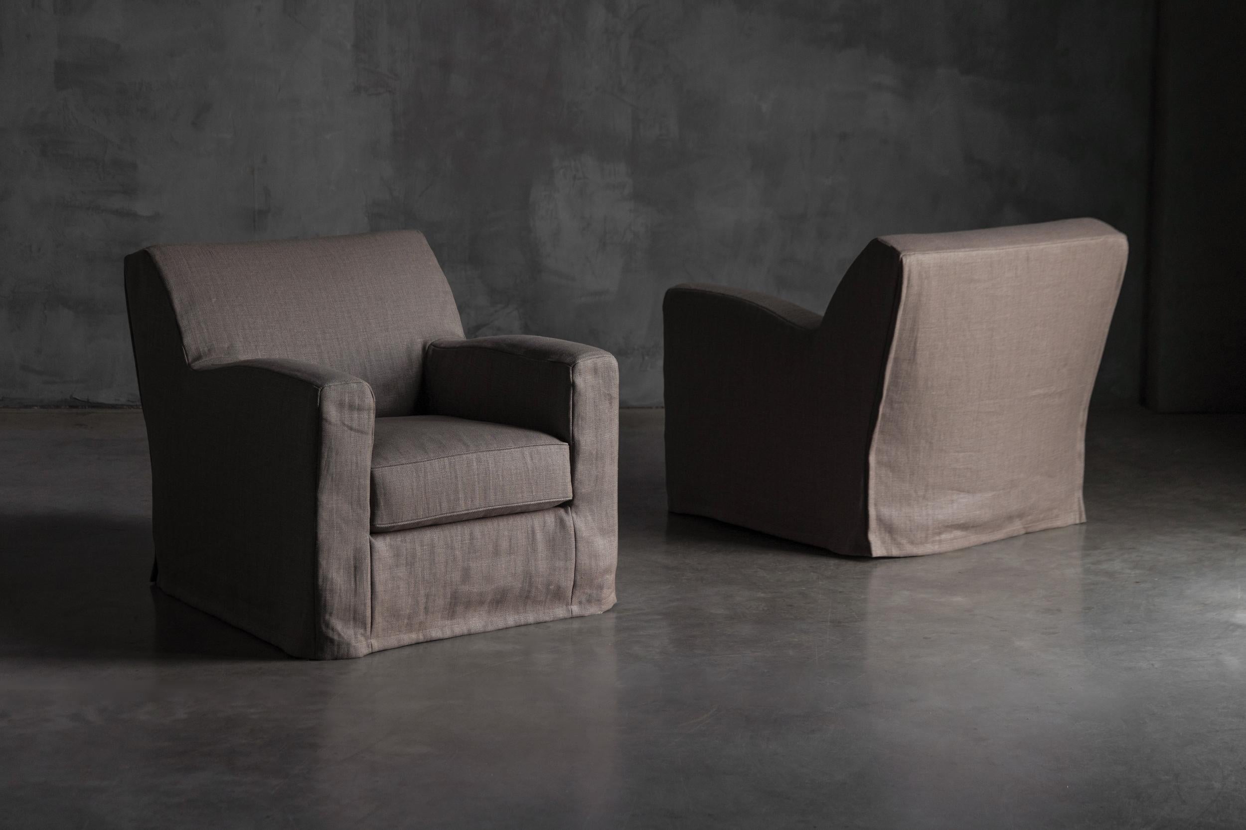 Lounge-Stühle von Christian Liaigre, Frankreich, 1990er Jahre (Französisch) im Angebot