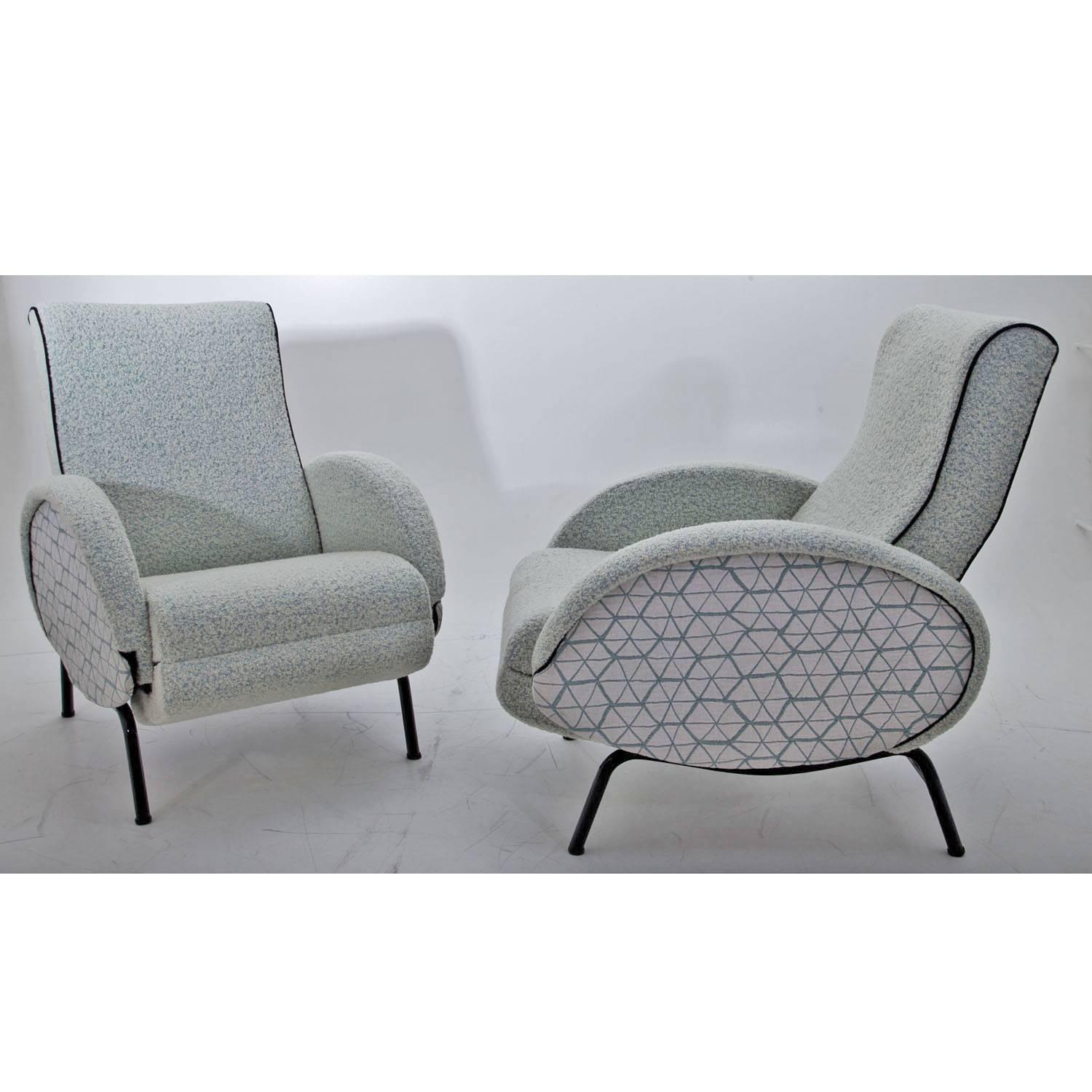 Mid-20th Century Lounge Chairs by Dormiveglia, Italy, 1950s