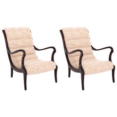 Lounge Chairs by Ezio Longhi, Italy 1950s