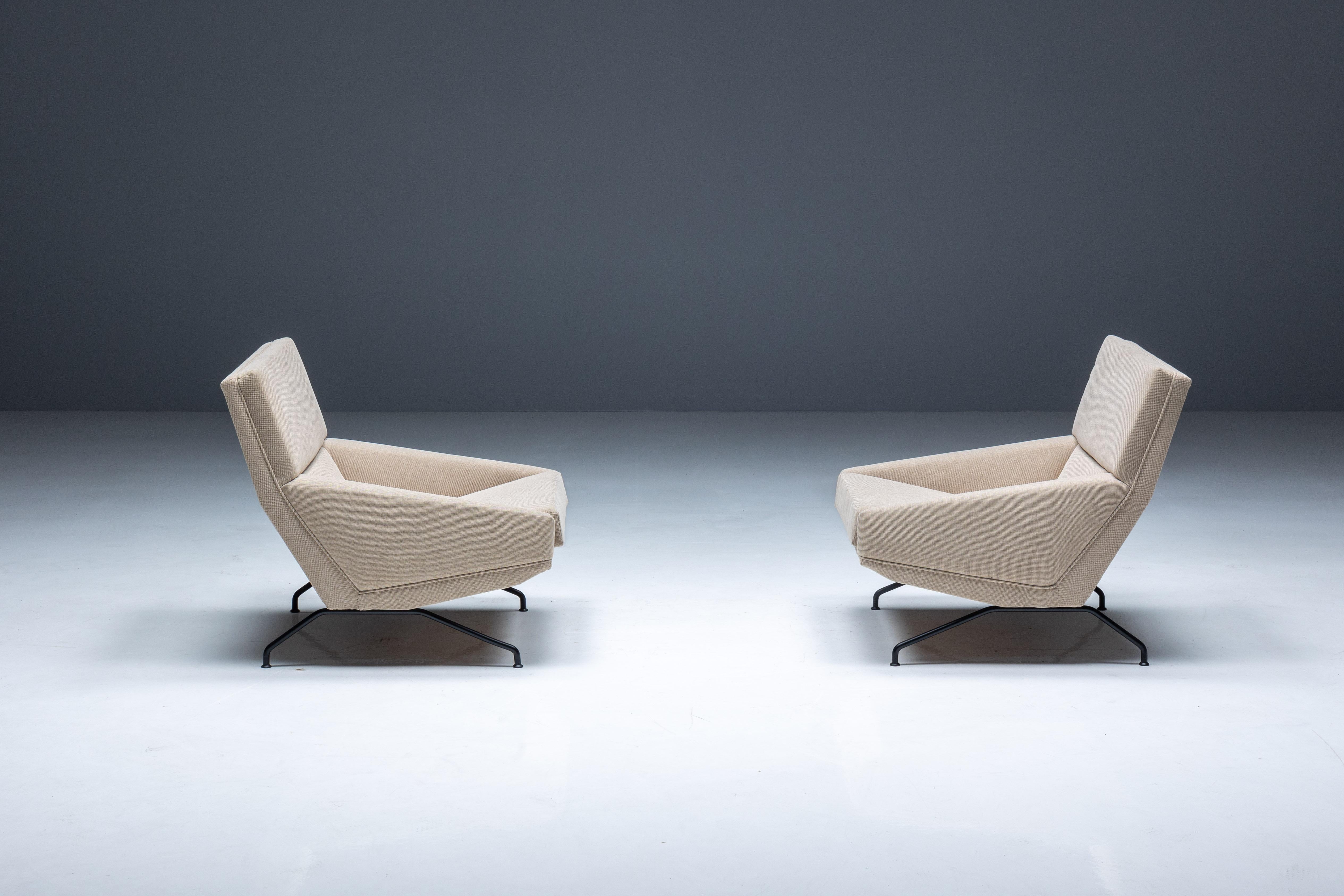 Mid-Century Modern Lounge Chairs by Georges van Rijck for Beaufort, Belgium, 1960s For Sale