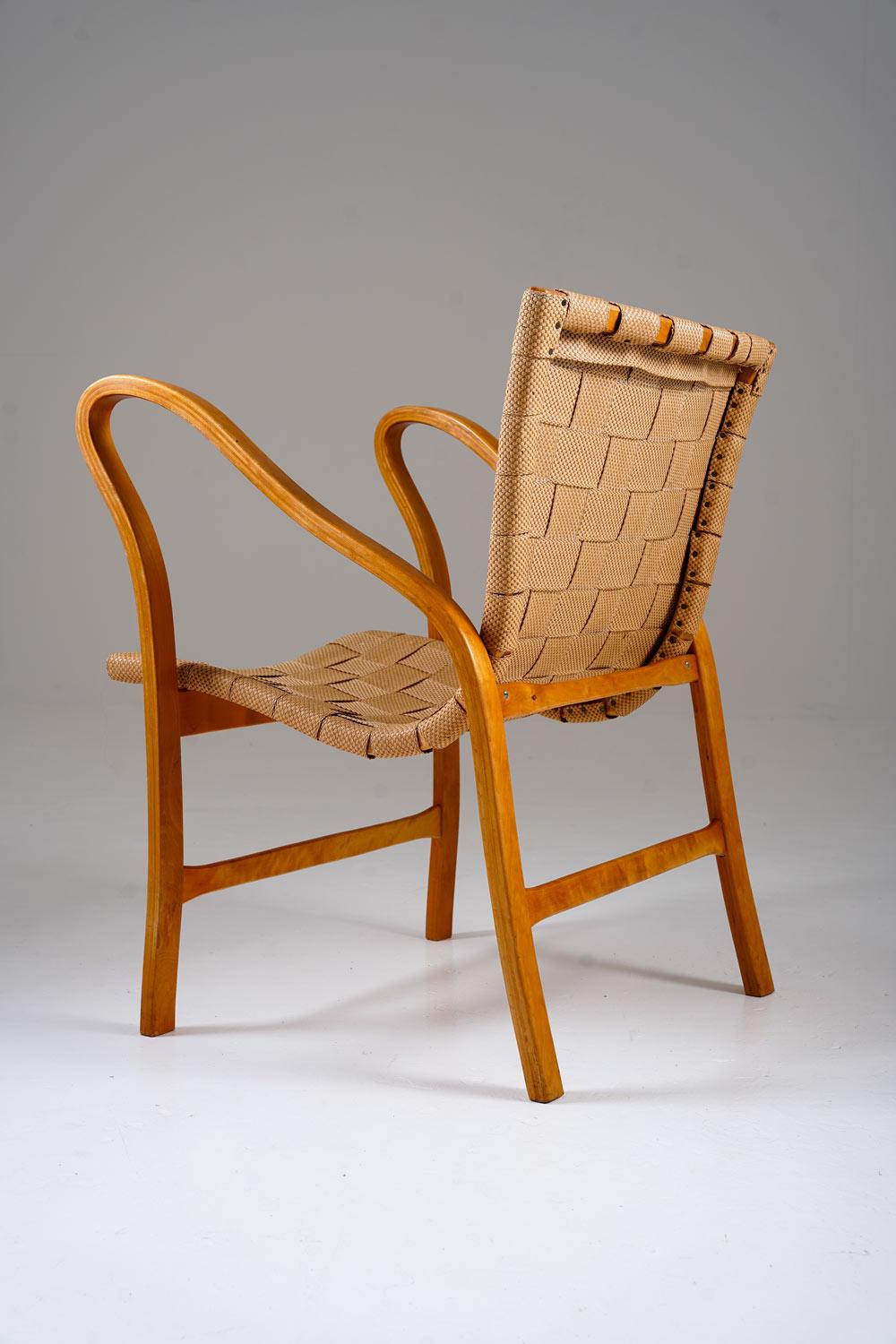 Lounge Chairs by Gustaf Axel Berg, Model Tösen In Good Condition For Sale In Karlstad, SE
