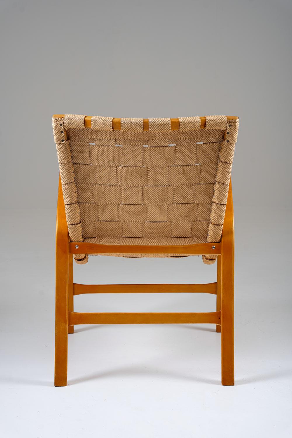 Mid-20th Century Lounge Chairs by Gustaf Axel Berg, Model Tösen For Sale