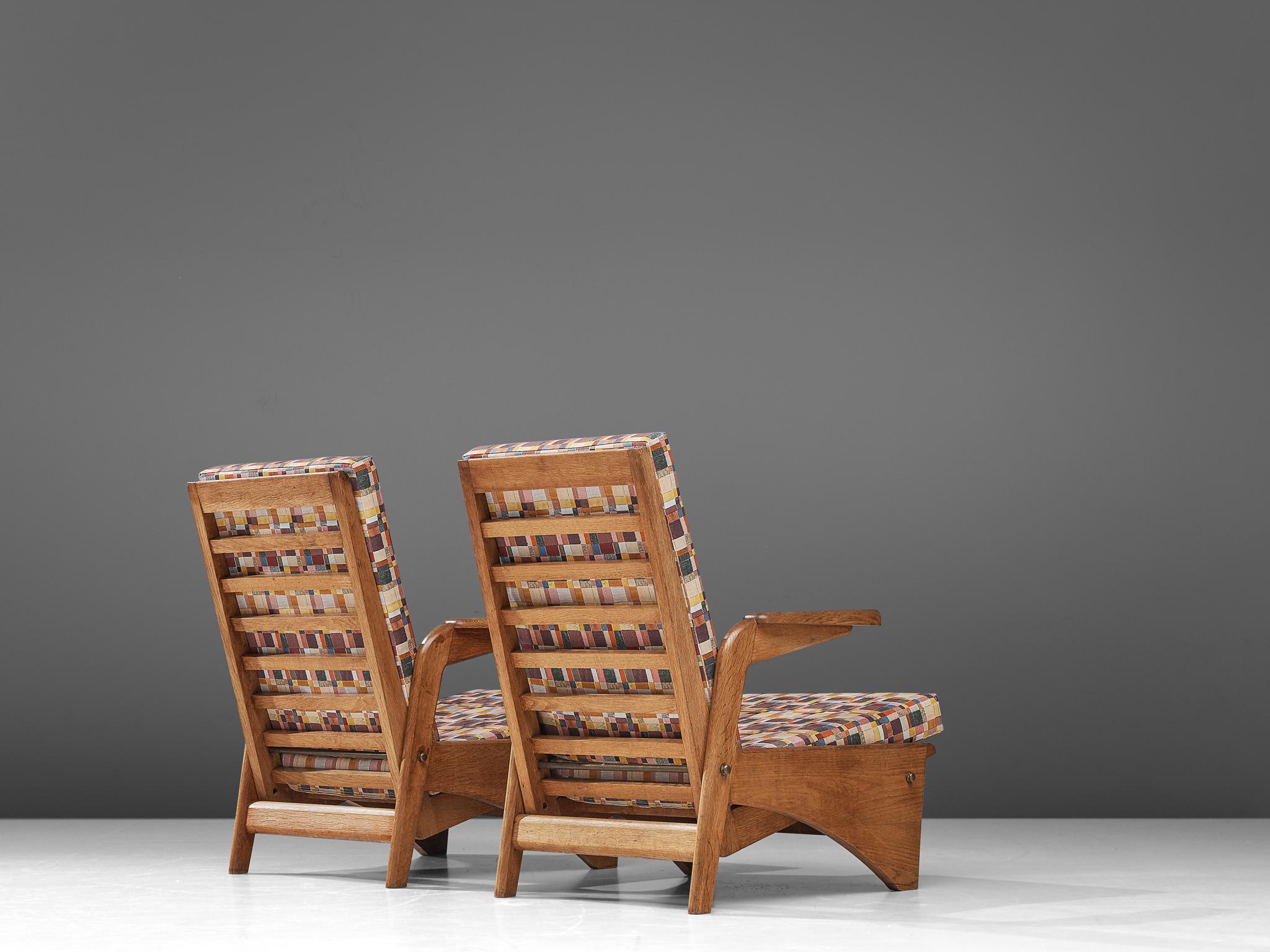  Pair of Lounge Chairs by Gustave Gautier In Good Condition In Waalwijk, NL