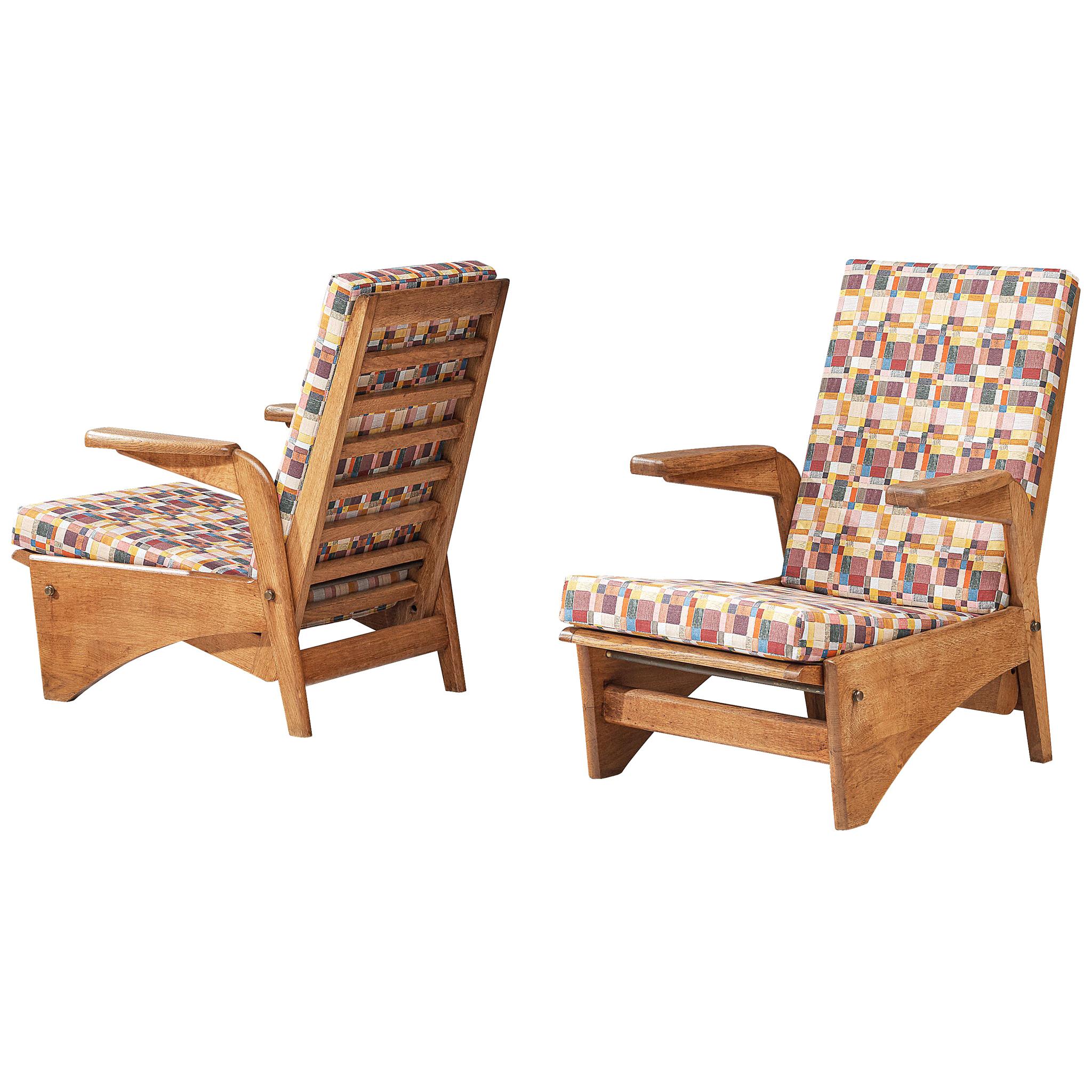  Pair of Lounge Chairs by Gustave Gautier