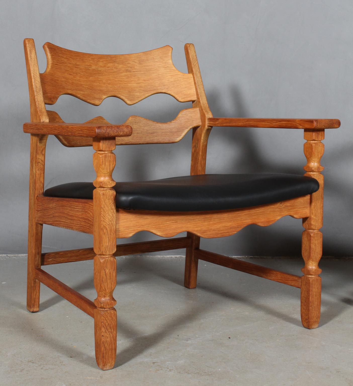 Danish Lounge Chairs by Henning Kjærnulf