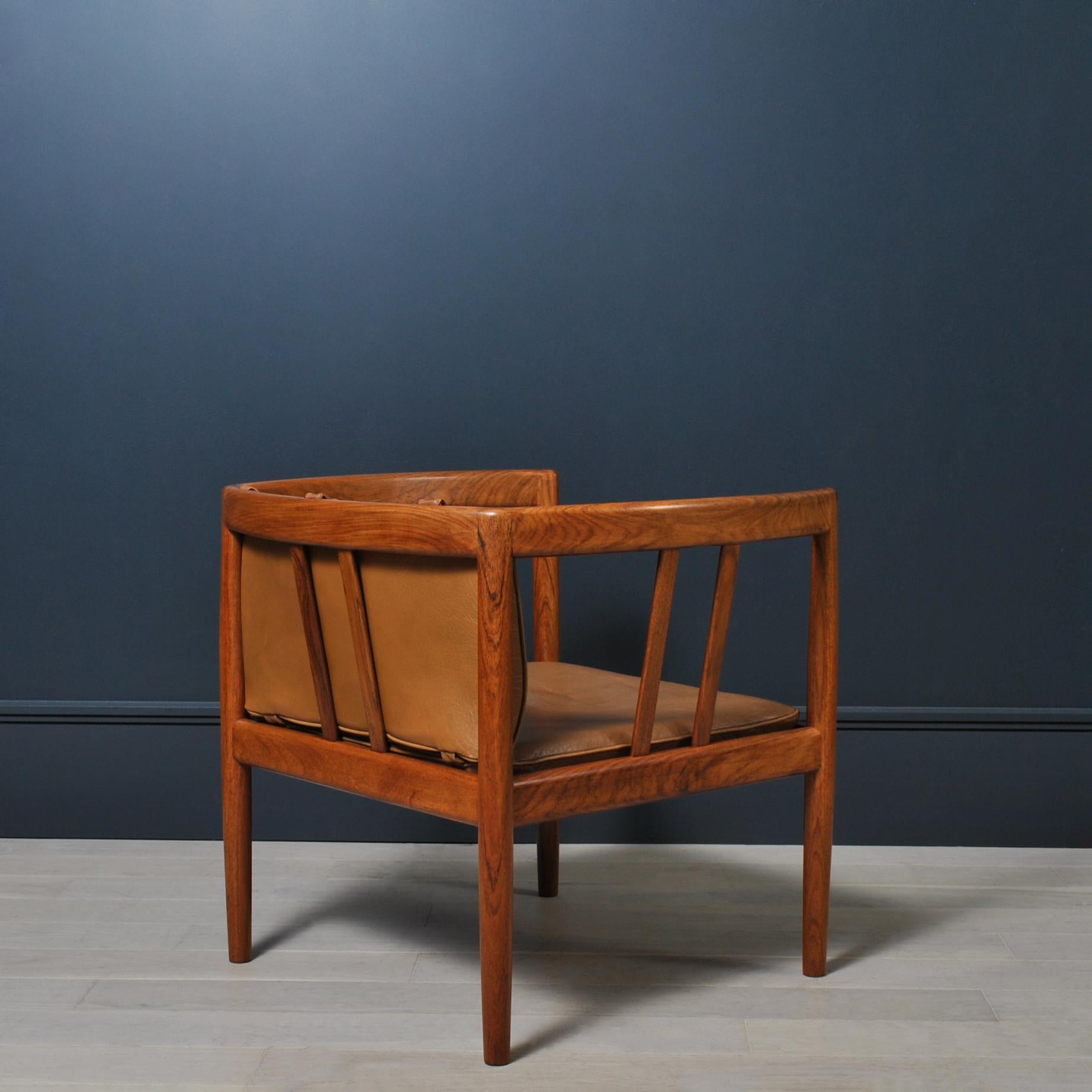 Mid-Century Modern Lounge Chairs by Illum Wikkelsø & Holger Christiansen