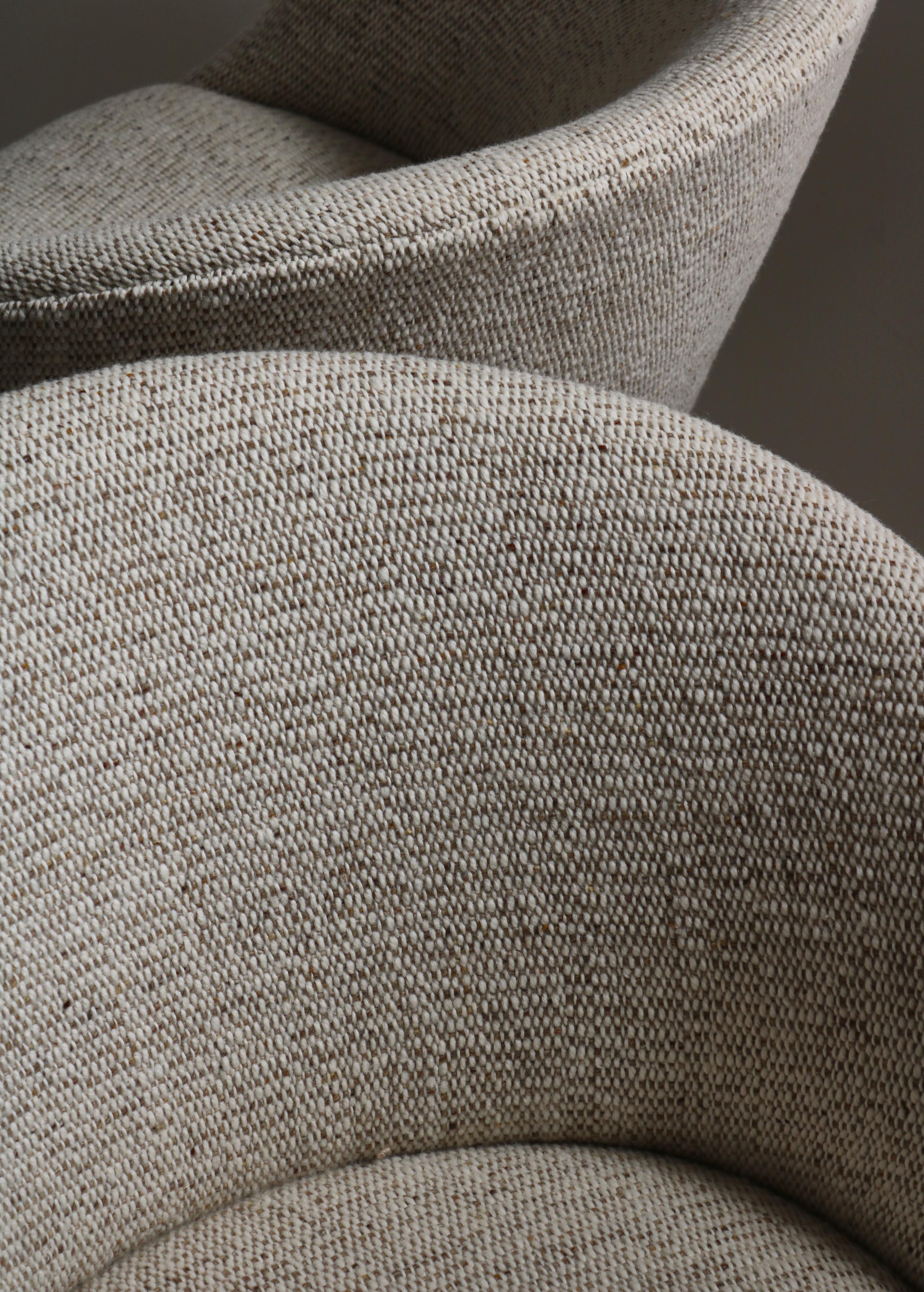 Lounge Chairs by Illums Bolighus Danish Art Weaving, Copenhagen, Denmark, 1950s For Sale 5