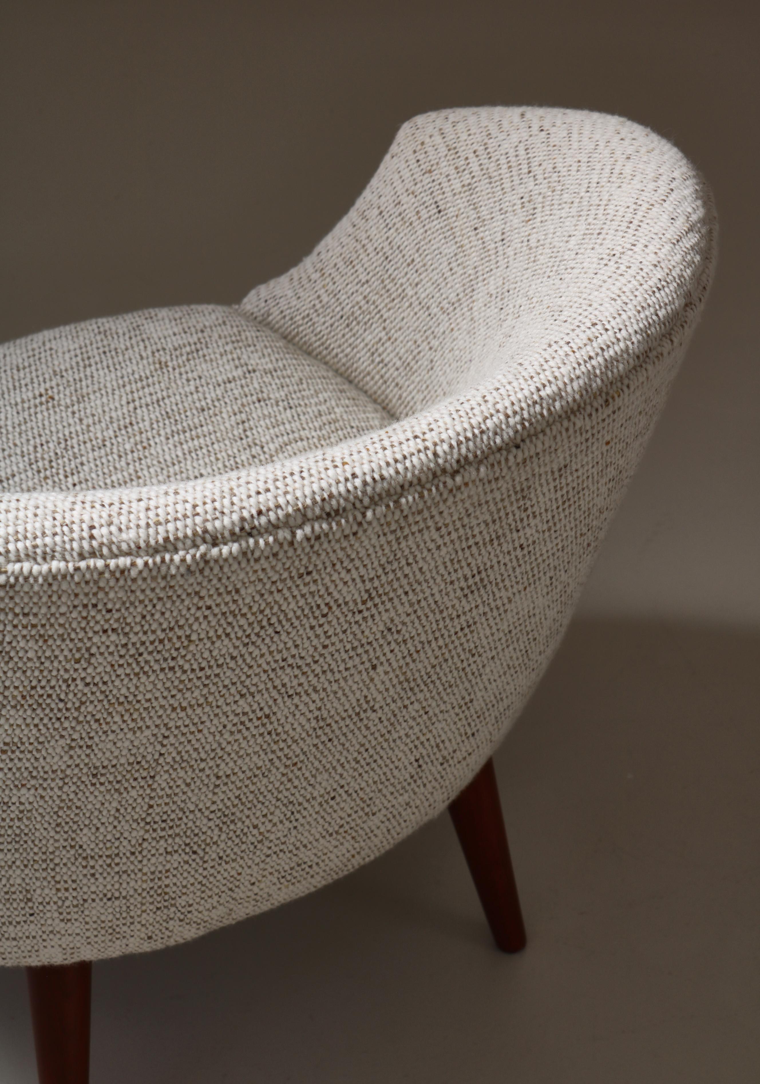 Lounge Chairs by Illums Bolighus Danish Art Weaving, Copenhagen, Denmark, 1950s For Sale 6