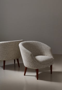 Sillas de salón de Illums Bolighus Danish Art Weaving, Copenhague, Dinamarca, Años 50