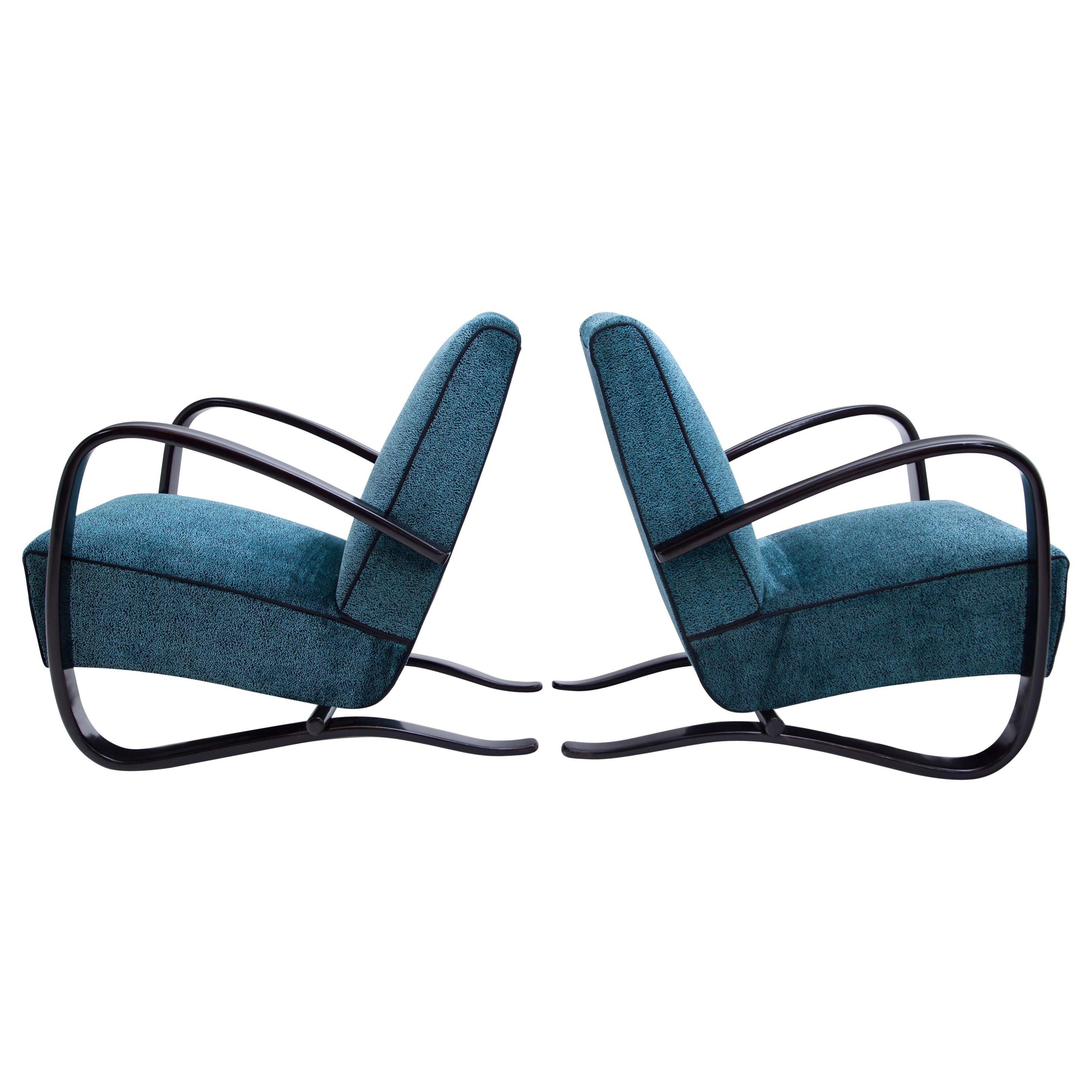 Lounge Chairs by J. Halabala, Czech Republic, 1930s