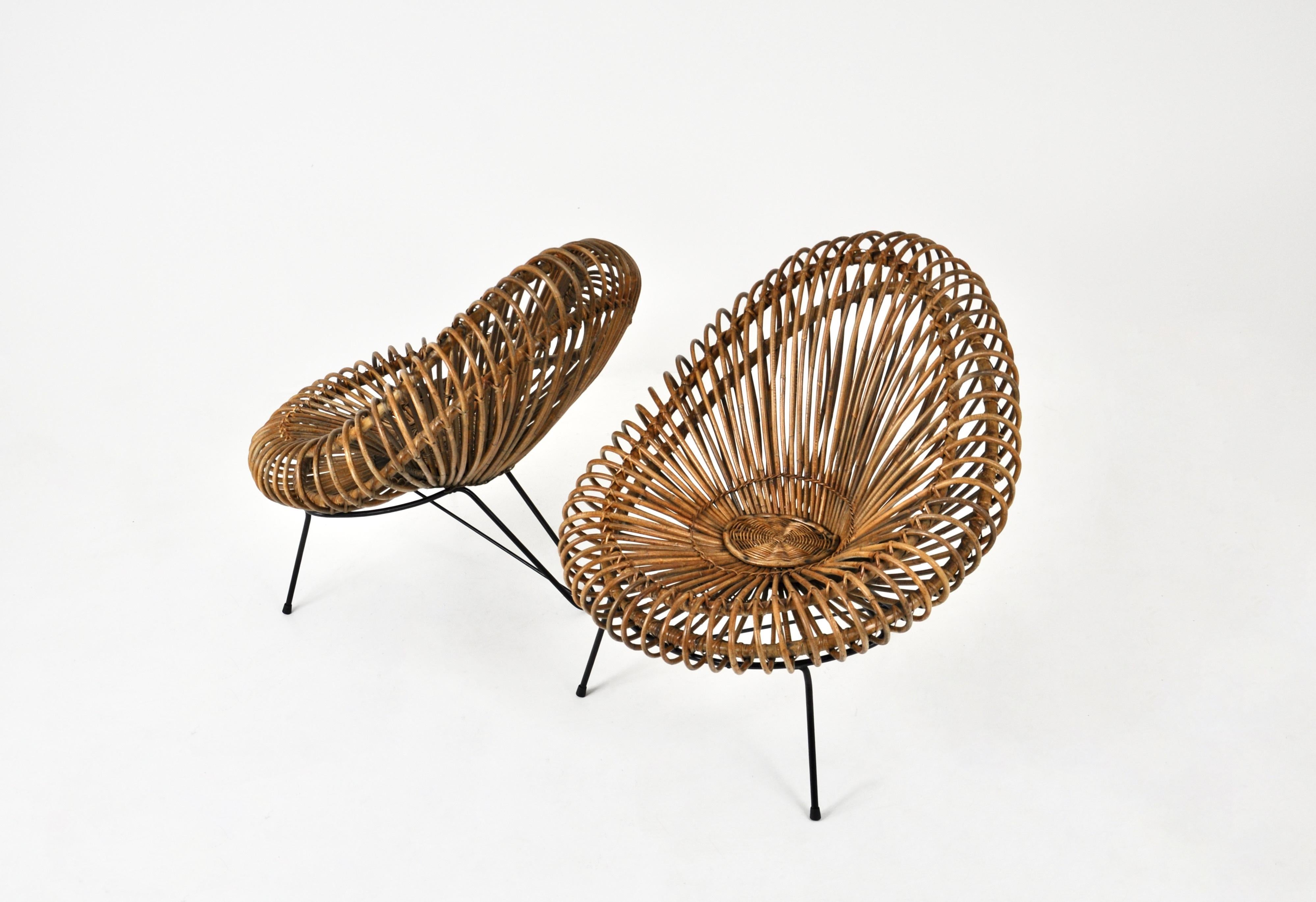 Sillas de salón de Janine Abraham y Dirk Jan Rol para Rougier, años 50 Moderno de mediados de siglo en venta