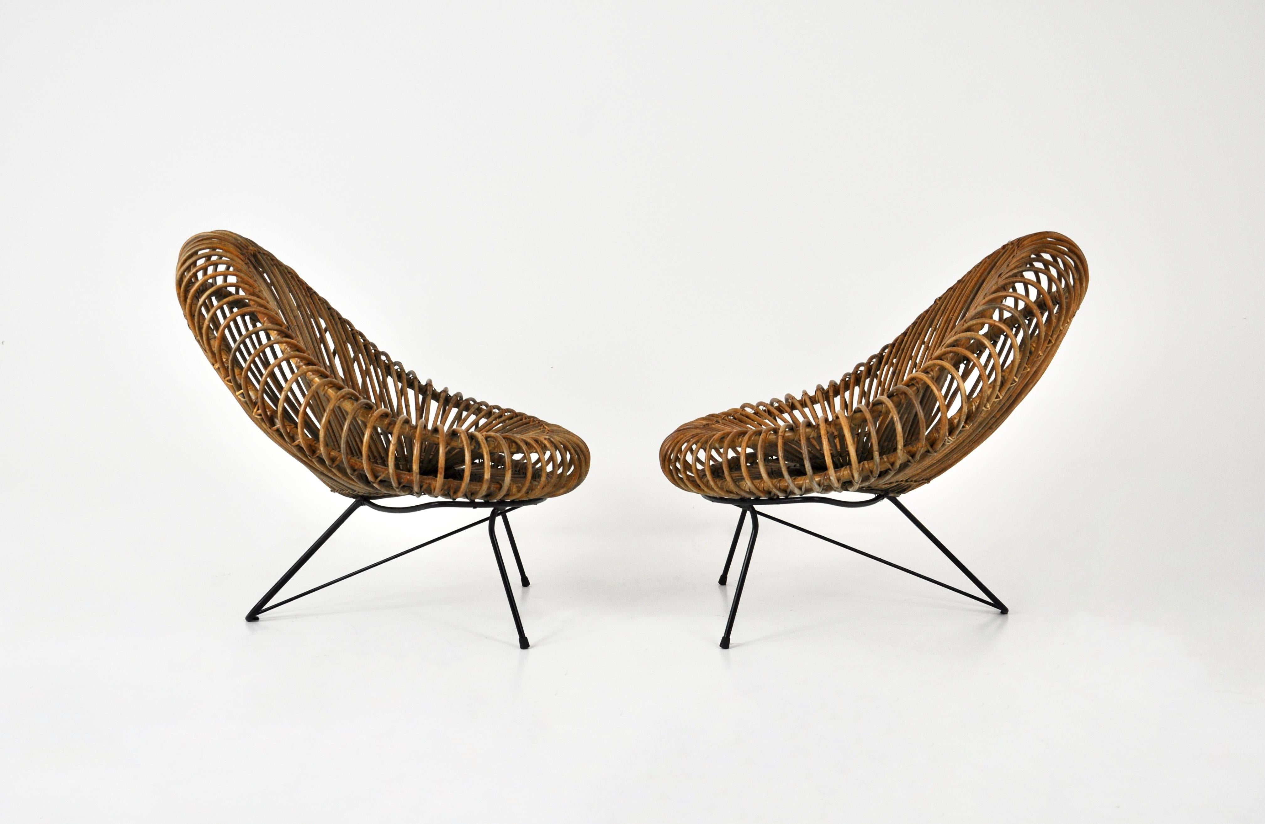Sillas de salón de Janine Abraham y Dirk Jan Rol para Rougier, años 50 en Bueno estado para la venta en bruxelles, BE