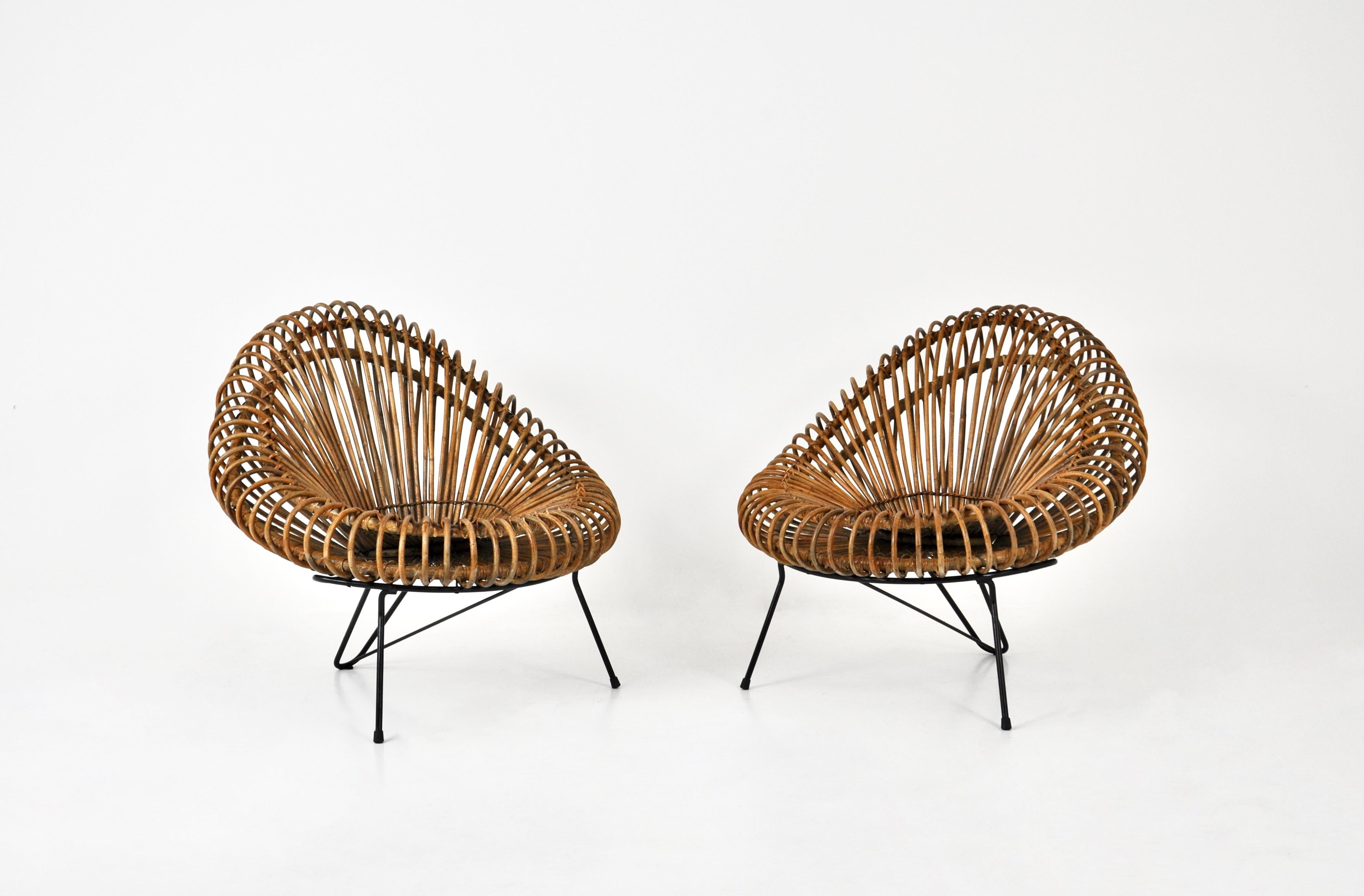 Sillas de salón de Janine Abraham y Dirk Jan Rol para Rougier, años 50 en venta 1
