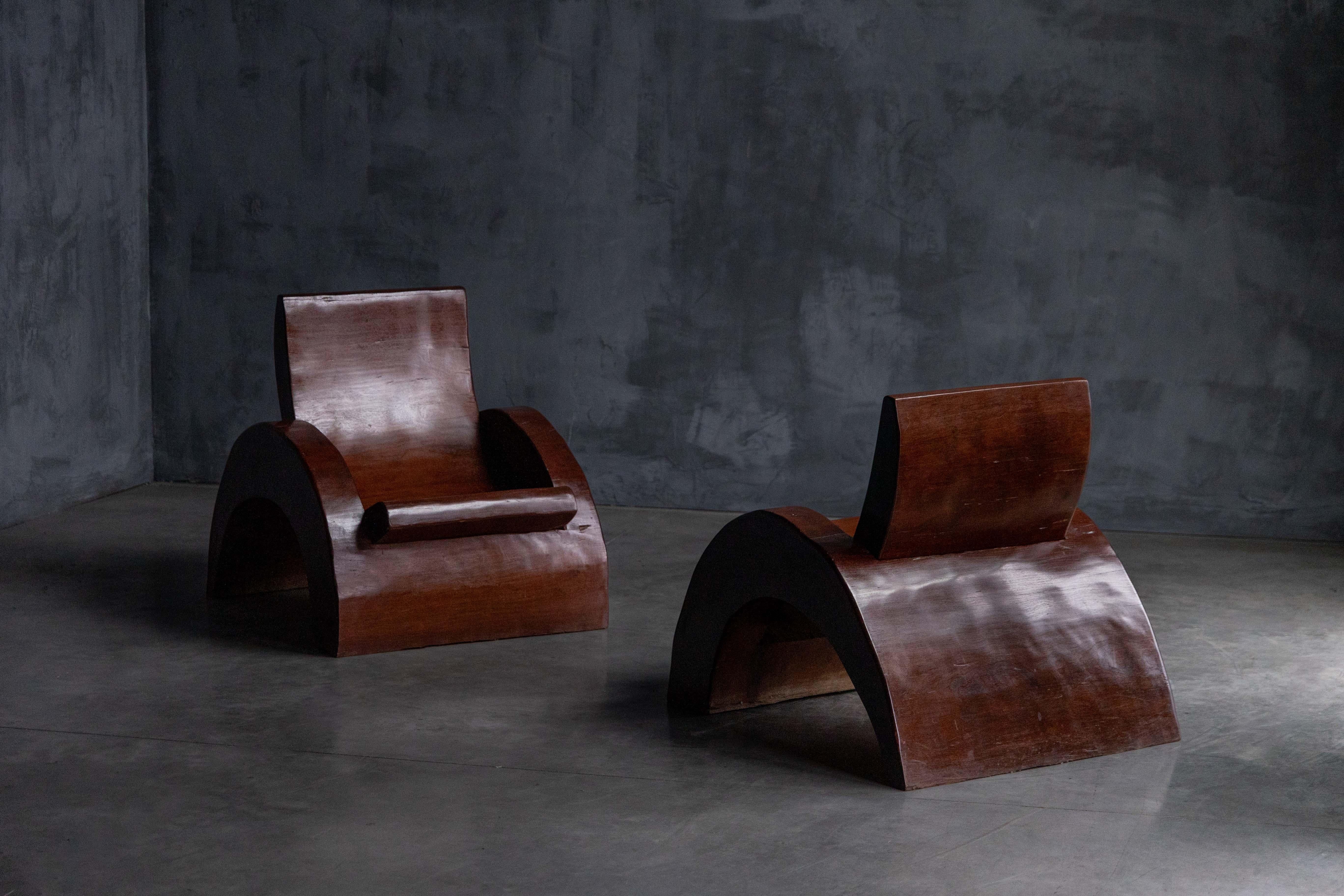 Lounge Chairs by José Zanine Caldas, Brazil, 1970s For Sale 1