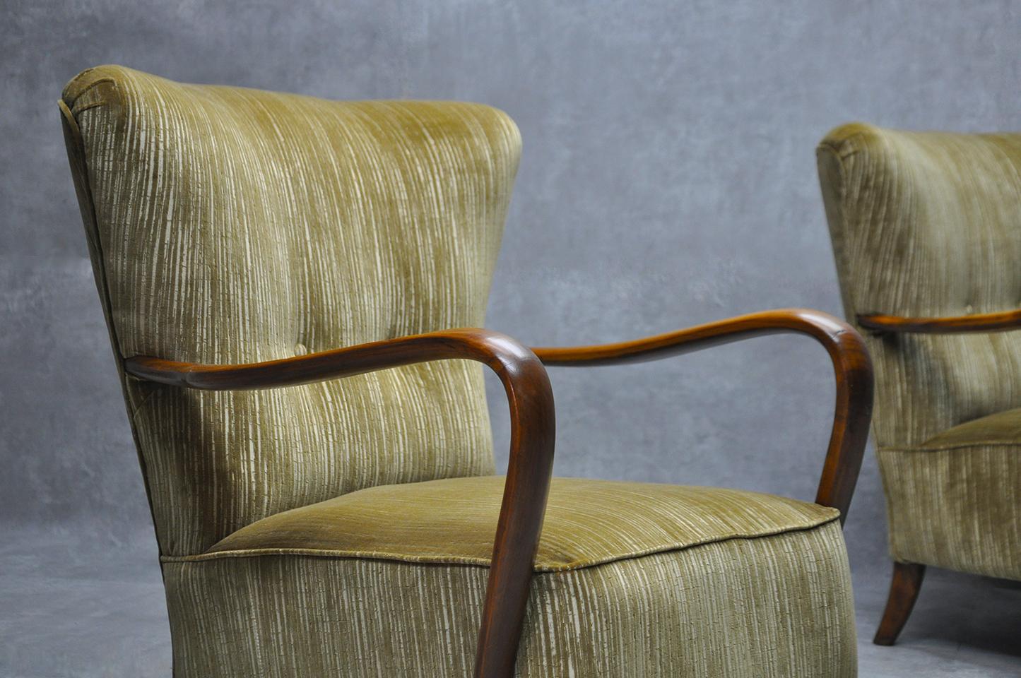 Lounge Chairs by Ladislao Kovacs, 1950s, Set of 2 In Good Condition In Quarrata, IT