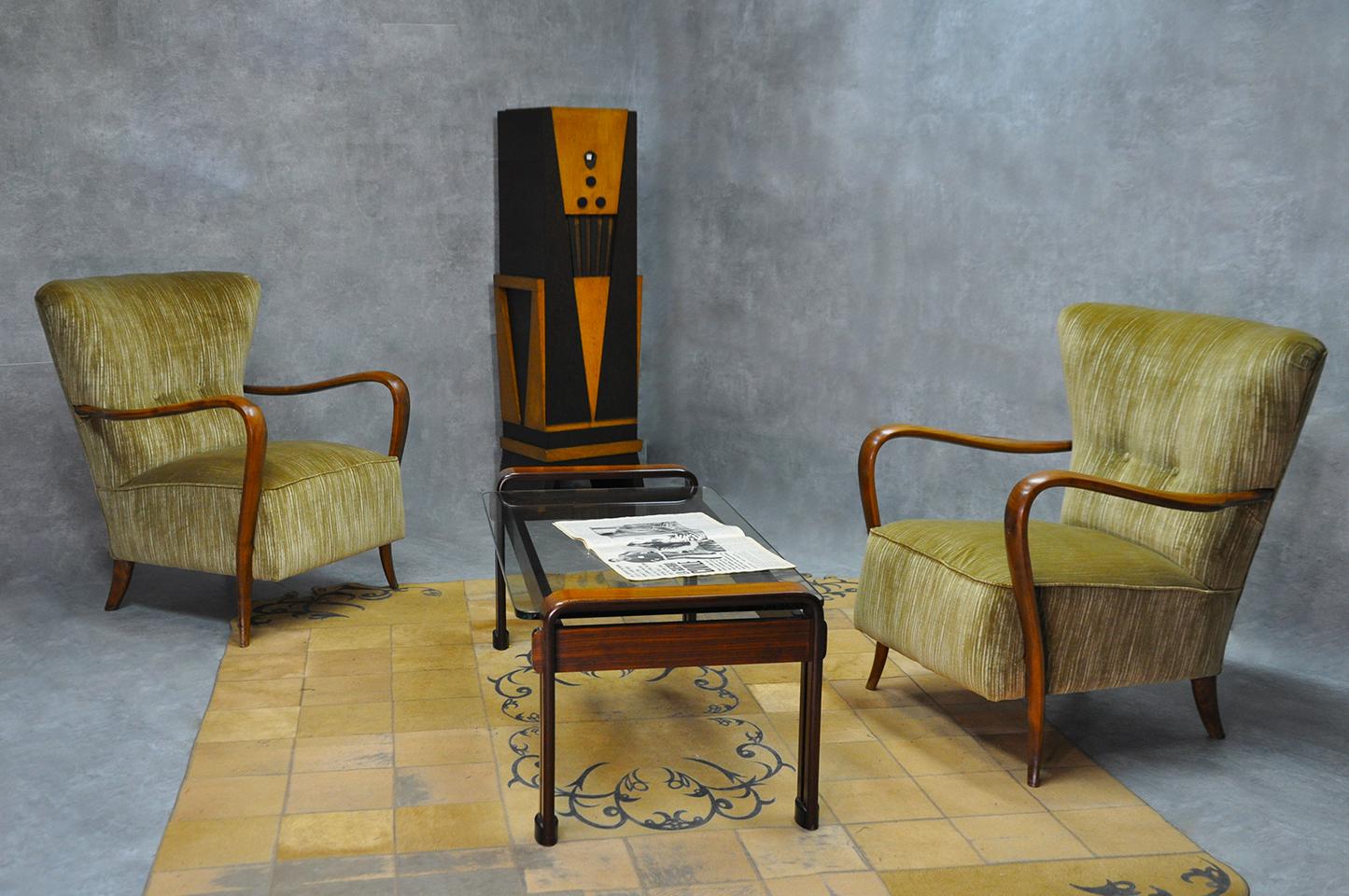 Lounge Chairs by Ladislao Kovacs, 1950s, Set of 2 3