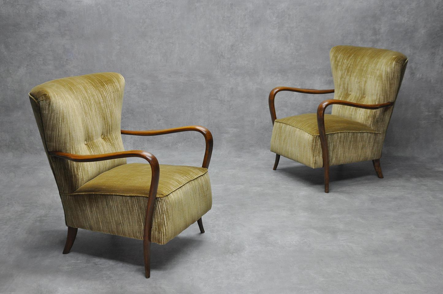 Lounge Chairs by Ladislao Kovacs, 1950s, Set of 2 4