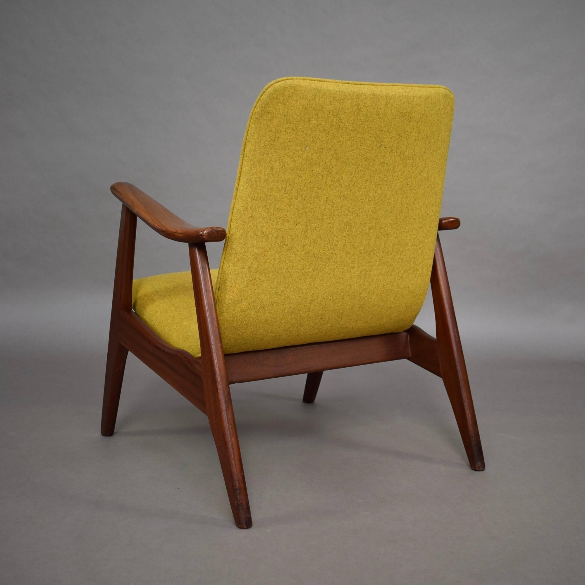 Mid-Century Modern Lounge Chairs by Louis Van Teeffelen, Netherlands, circa 1960