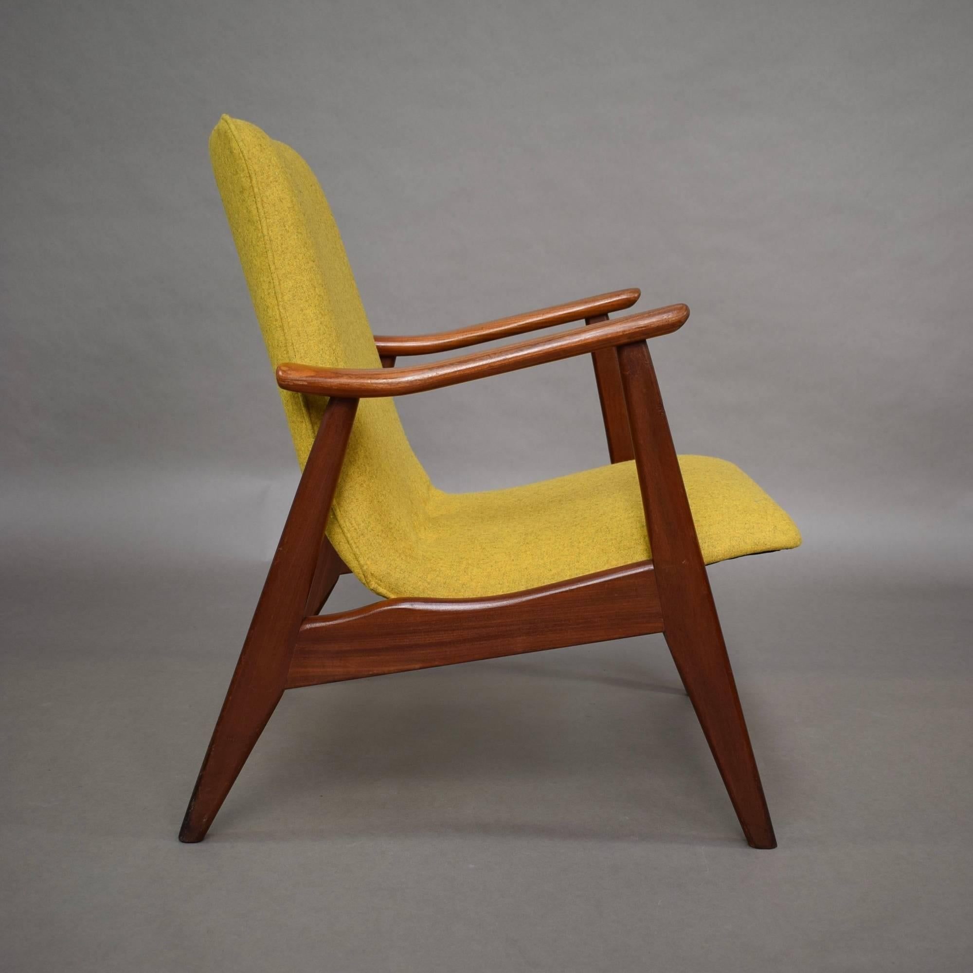Dutch Lounge Chairs by Louis Van Teeffelen, Netherlands, circa 1960